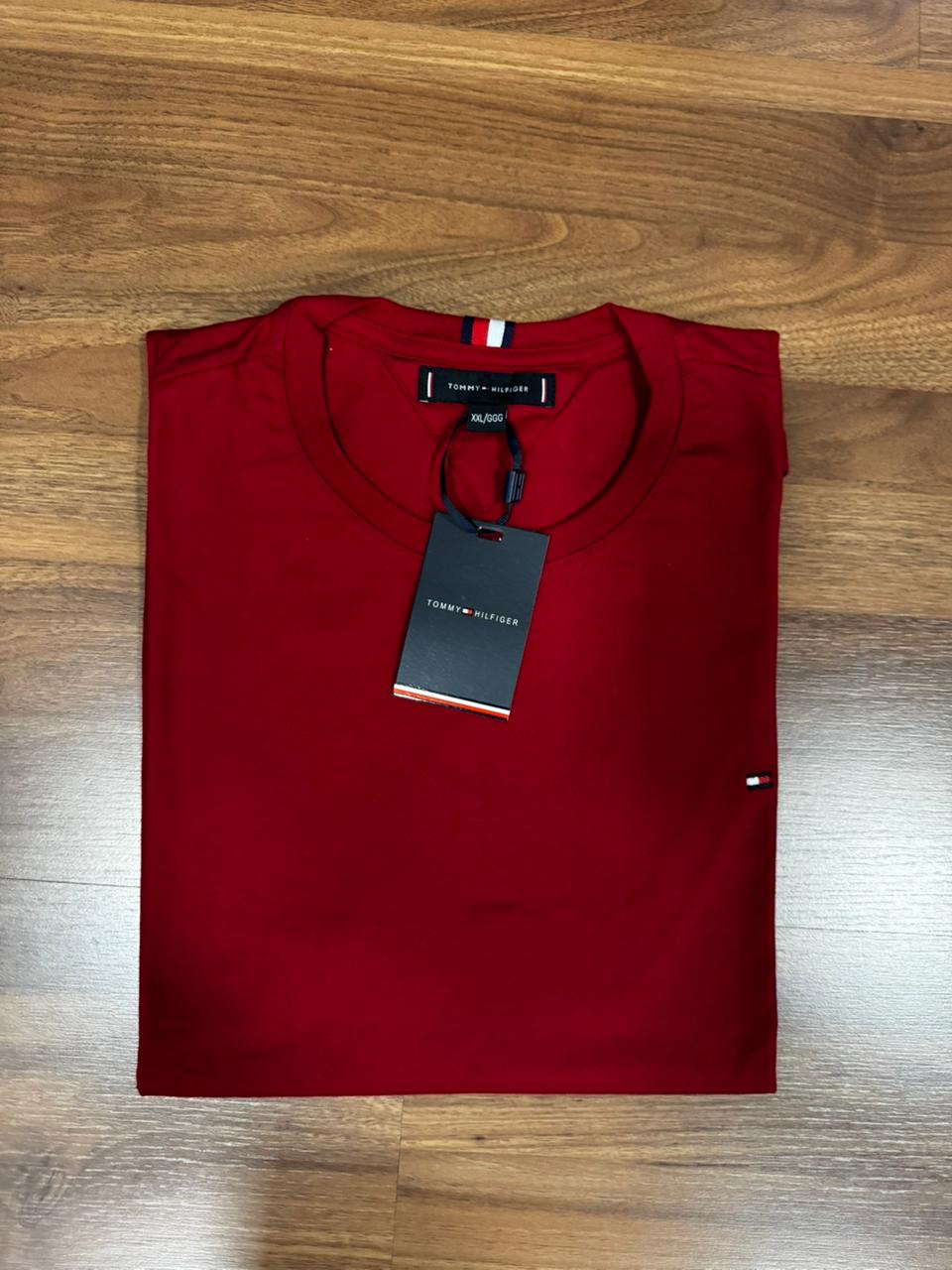Camiseta Seda Pima Tommy Vermelho