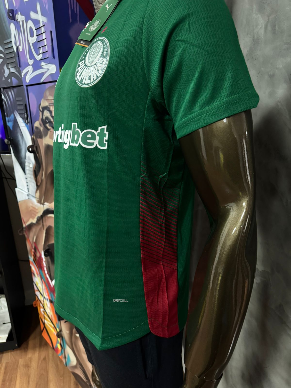 Modelo Jogador Camisa do Palmeiras I 26/27 Puma Verde