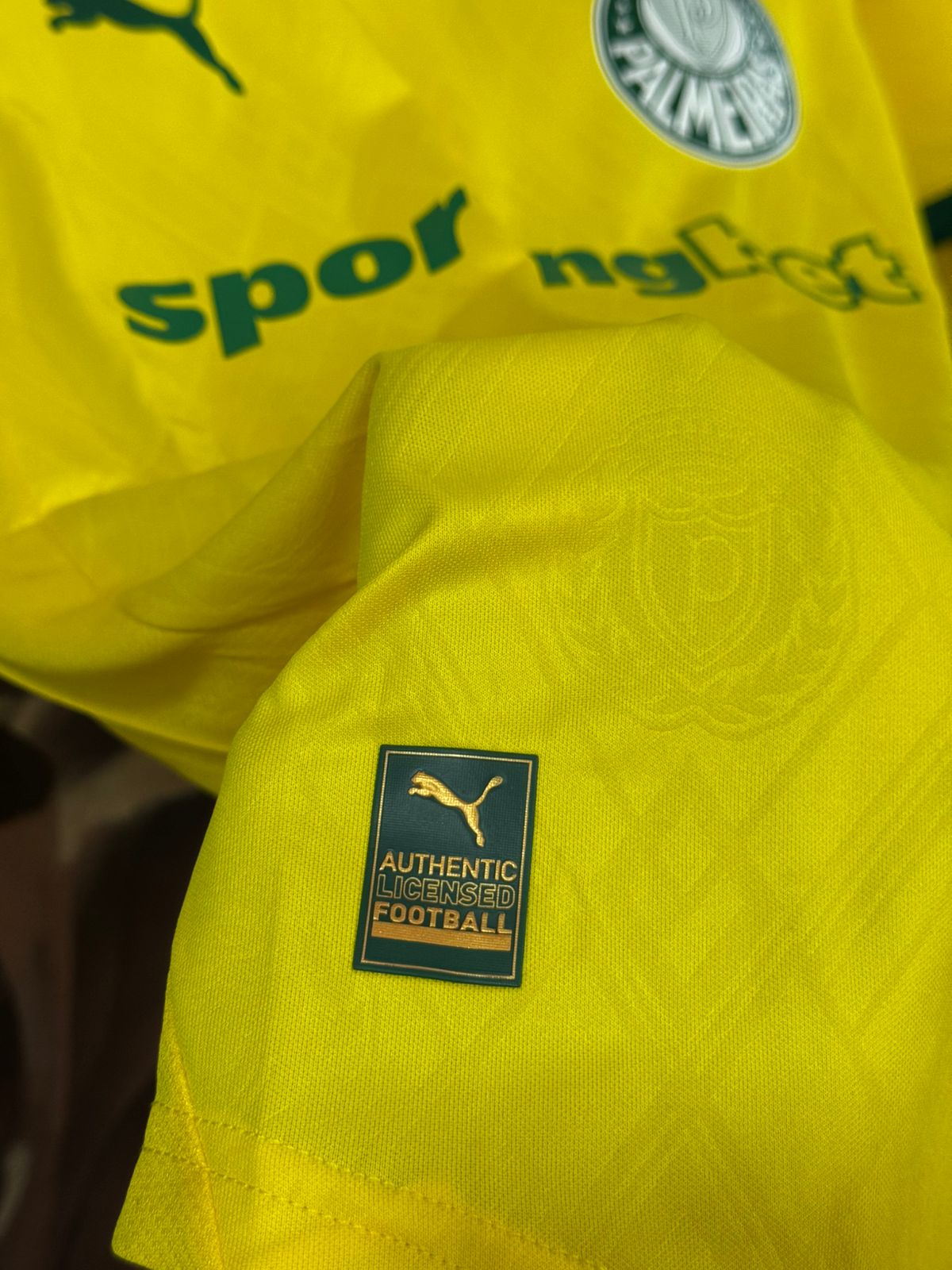 Palmeiras III 25/26 Modelo Jogador Puma Amarelo