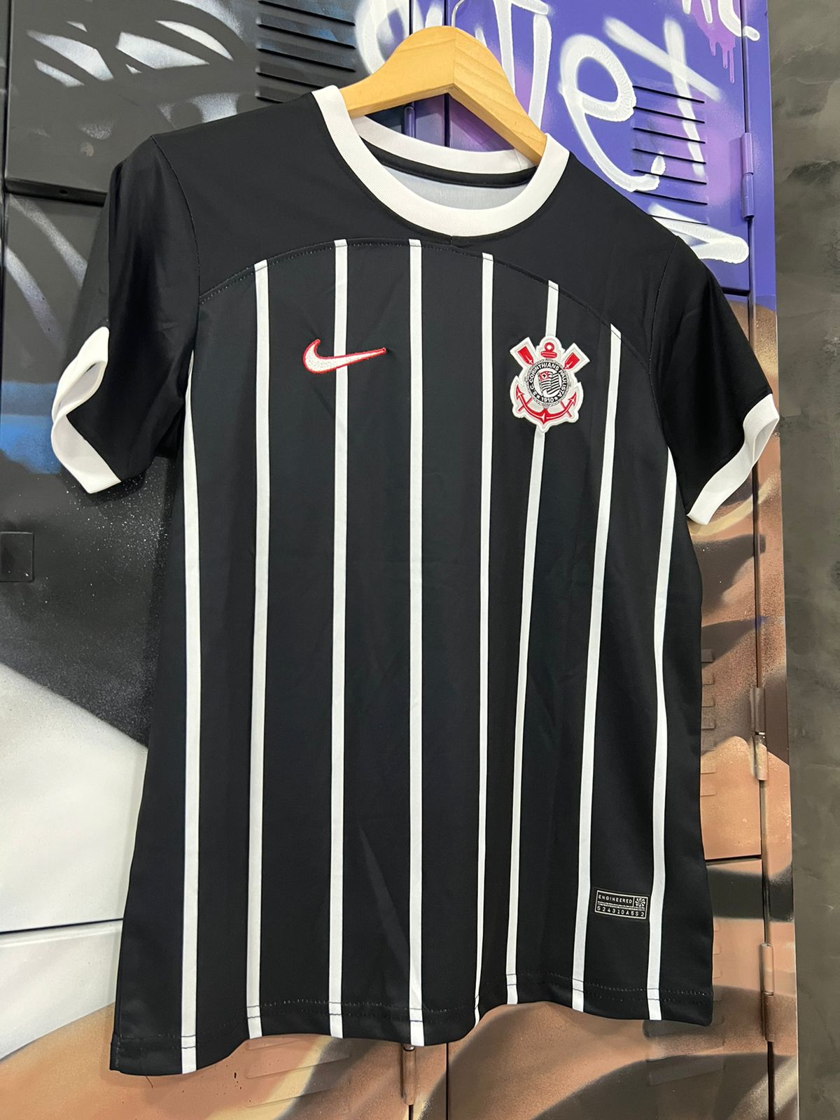 Camisa Corinthians Personalizada (Infantil) Nike Preto
