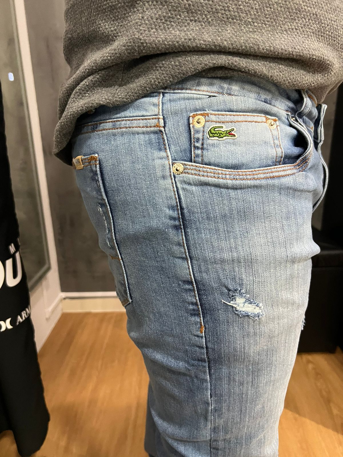 Calça Jeans Lacoste Azul