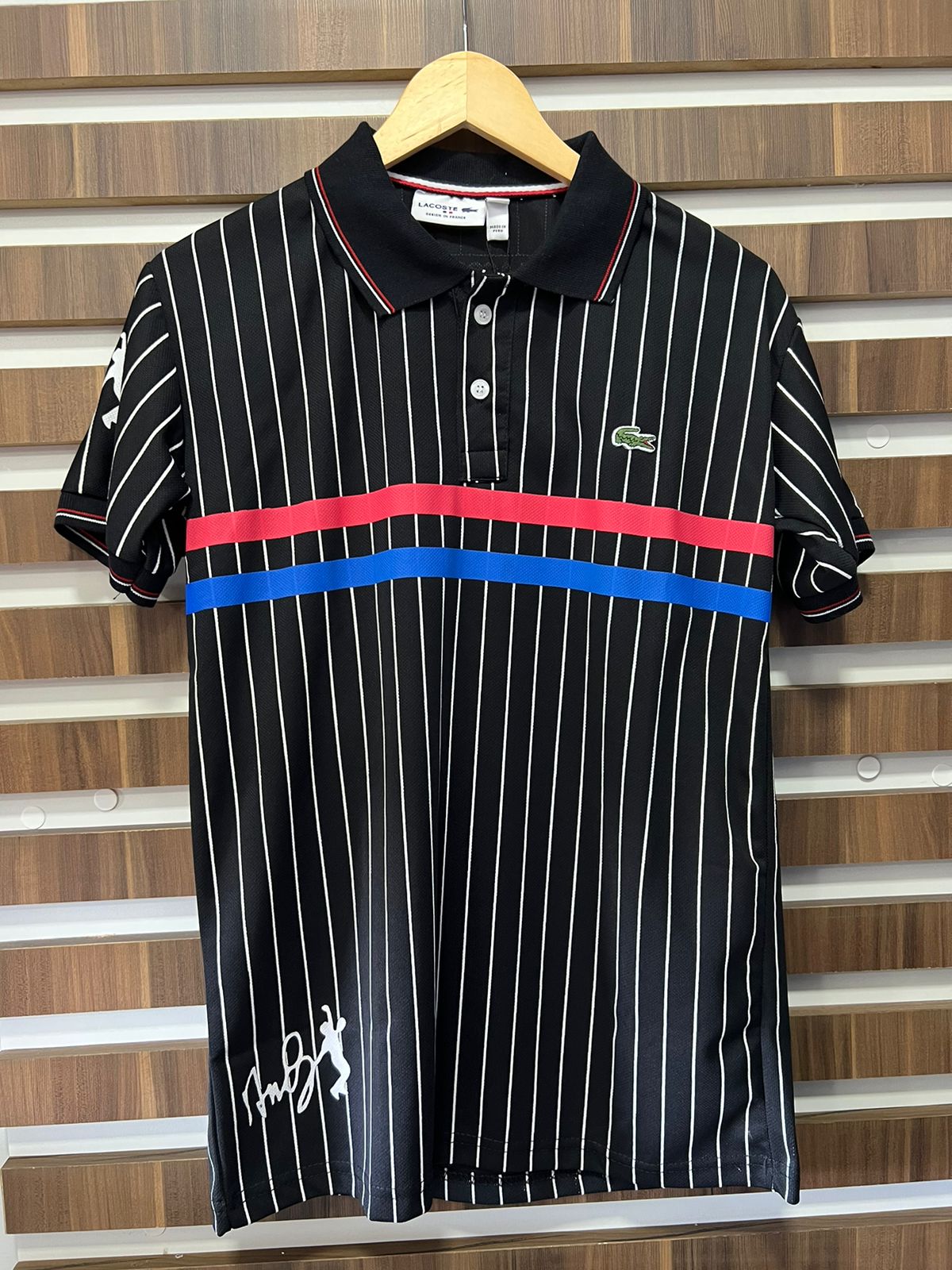 Gola Polo Drifit Lacoste Preta
