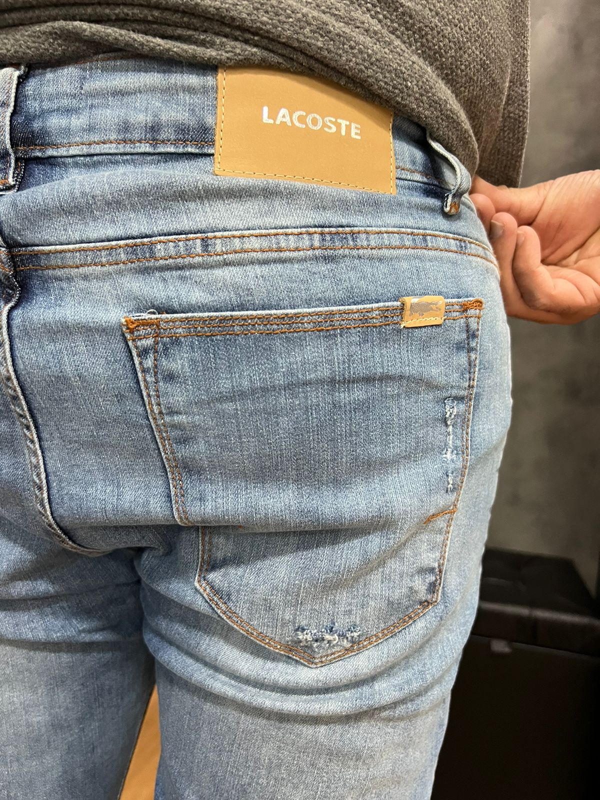 Calça Jeans Lacoste Azul