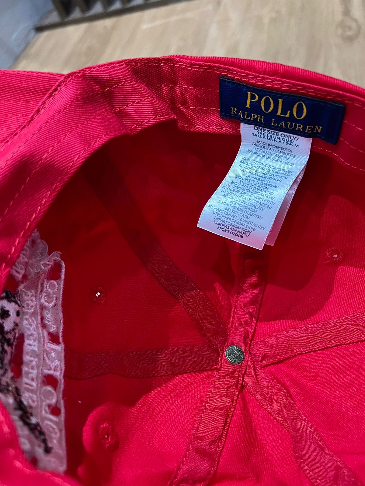 Boné Importado RL Polo Vermelho