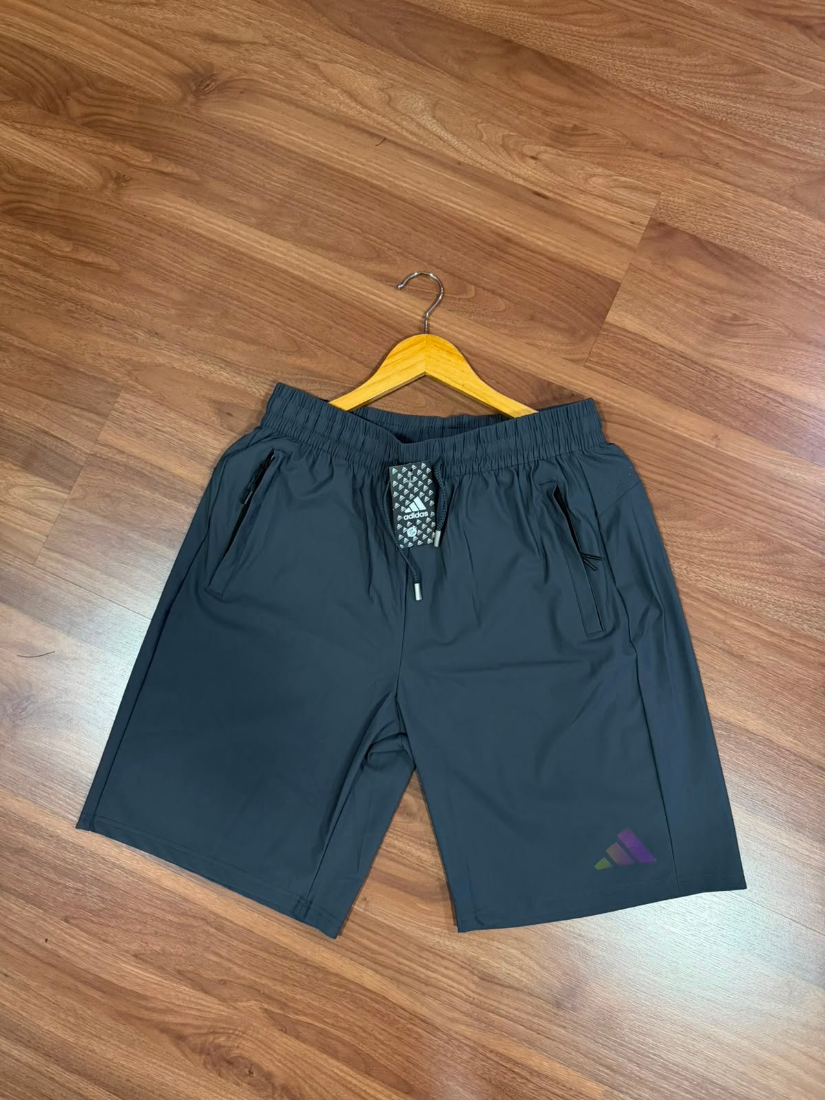 Bermuda Poliamida Adidas Cinza