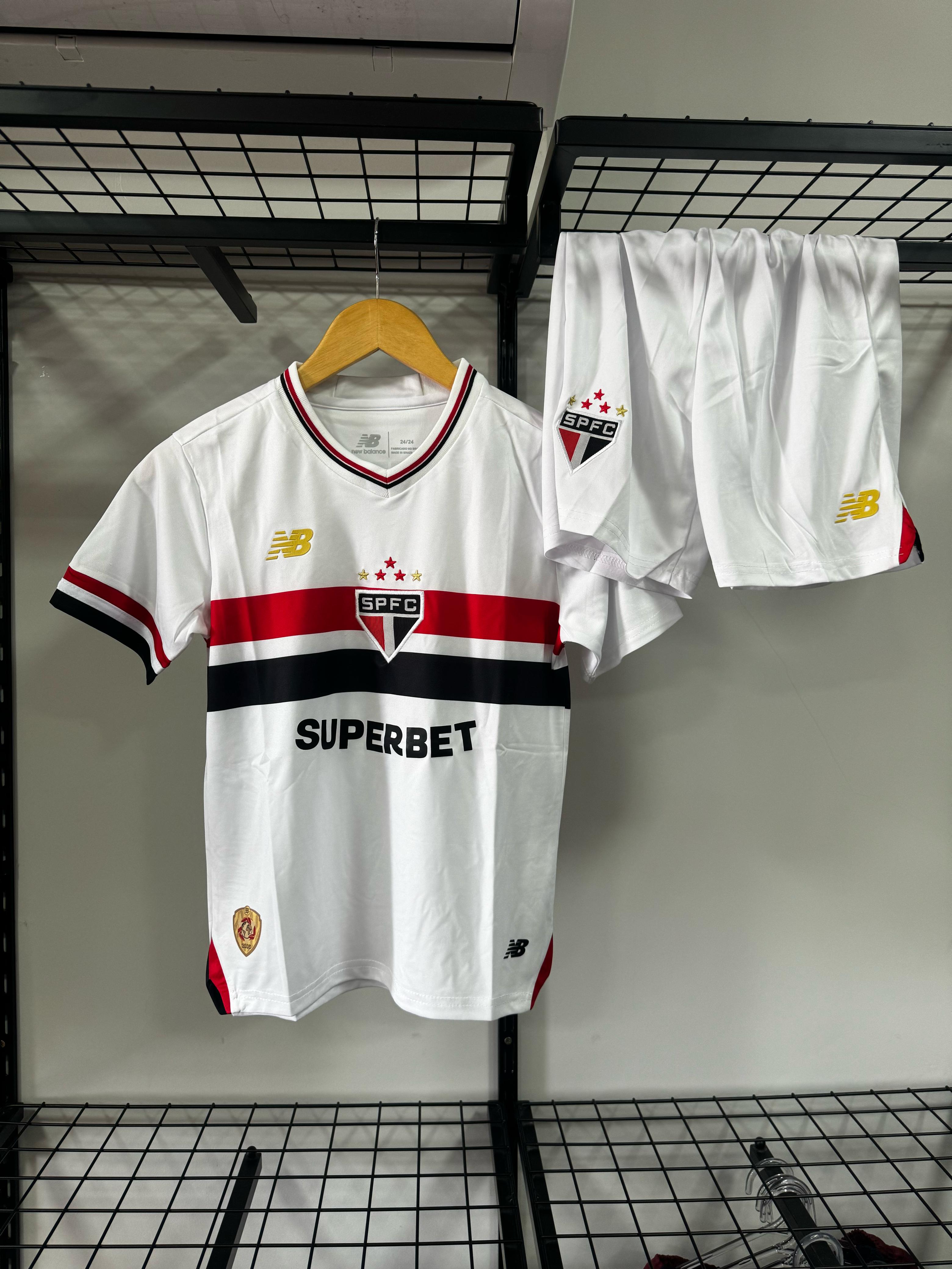 Conjunto São Paulo 25/26 New Balance Branca