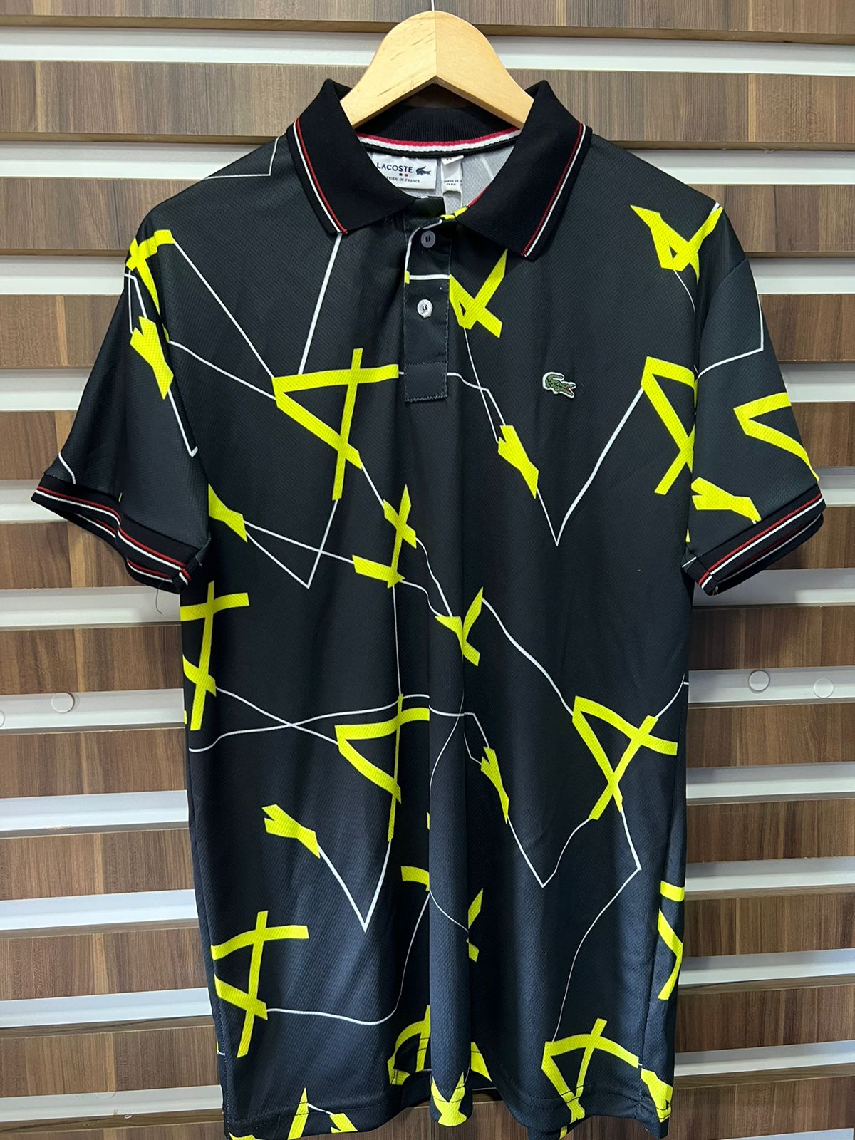 Gola Polo Drifit Lacoste Preta