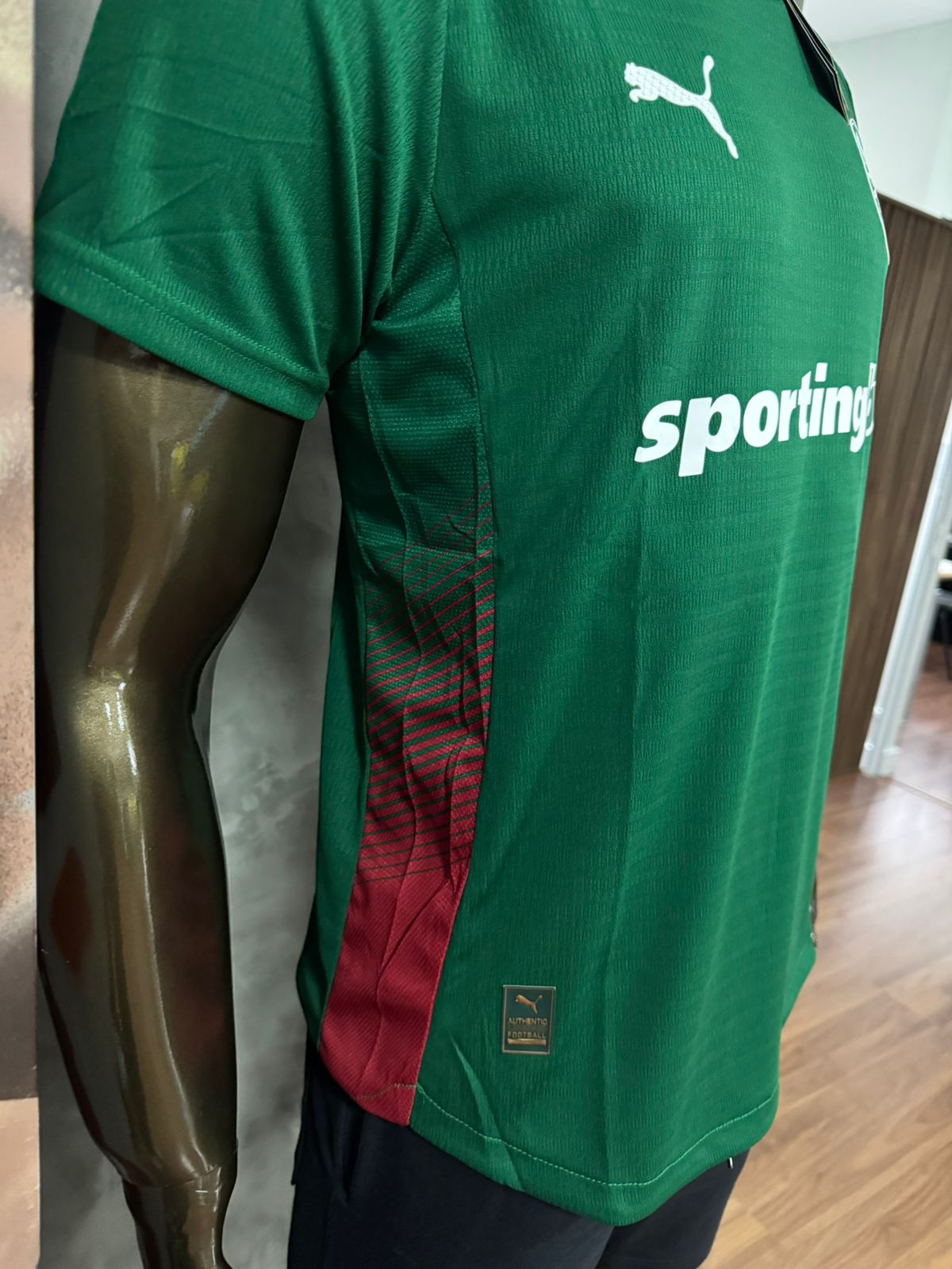 Modelo Jogador Camisa do Palmeiras I 26/27 Puma Verde