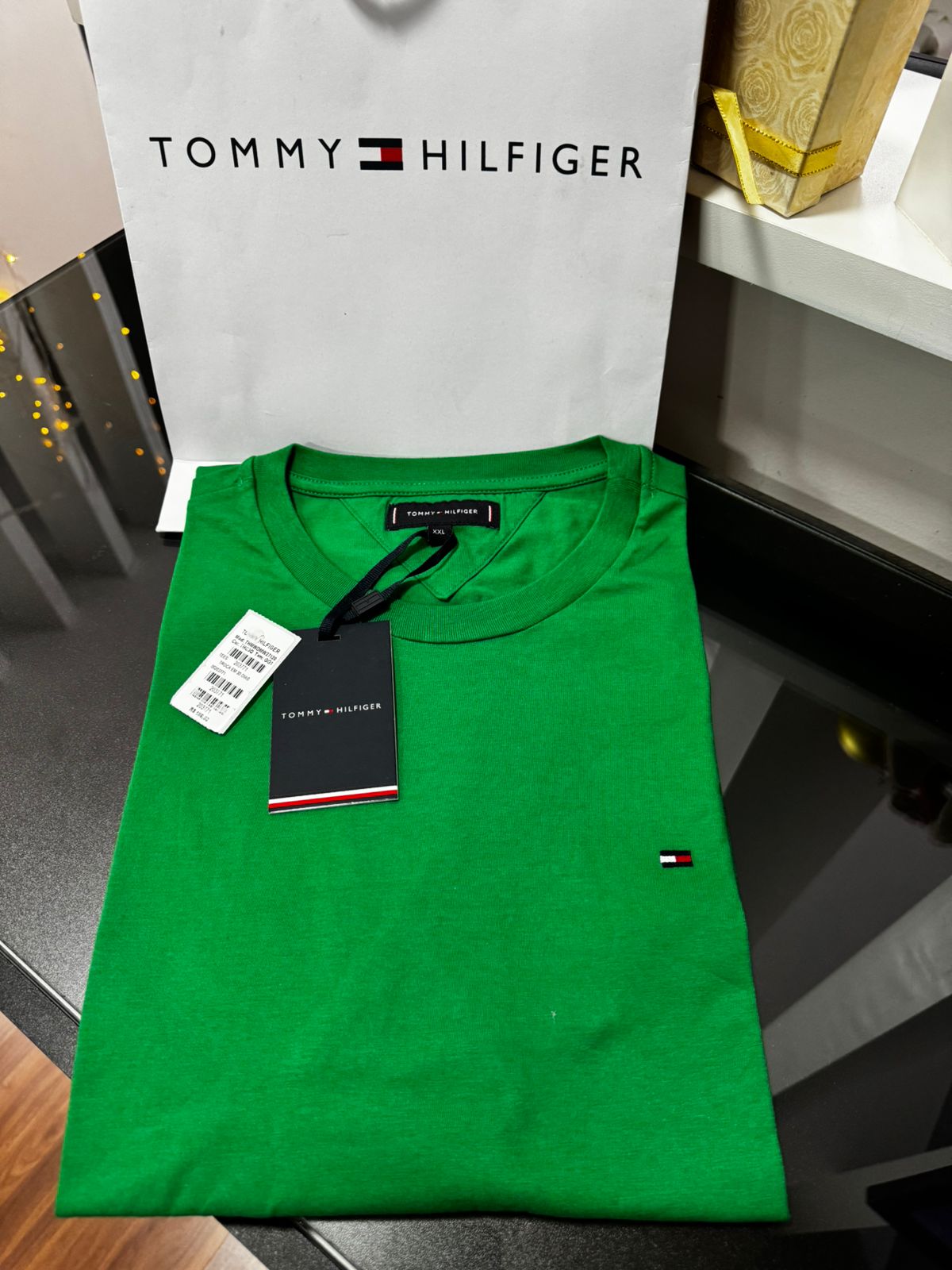 Camiseta Seda Pima Tommy Verde