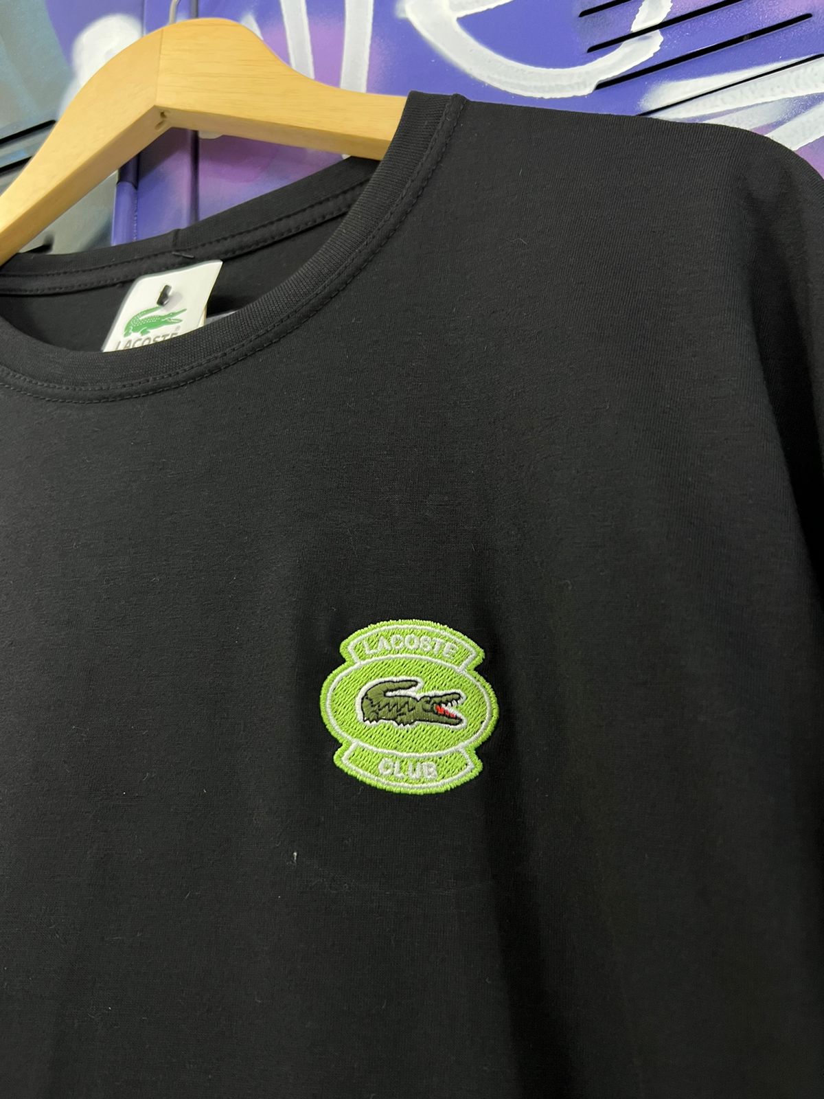 Camiseta Algodão Lacoste Preto