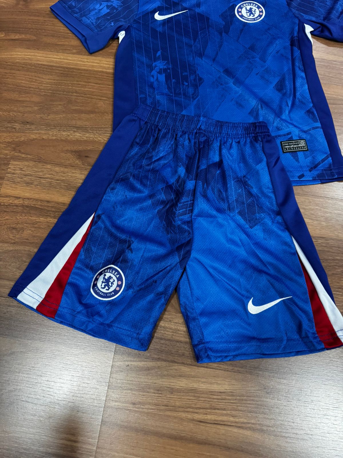 Conjunto Infantil Chelsea I 25 Nike Azul