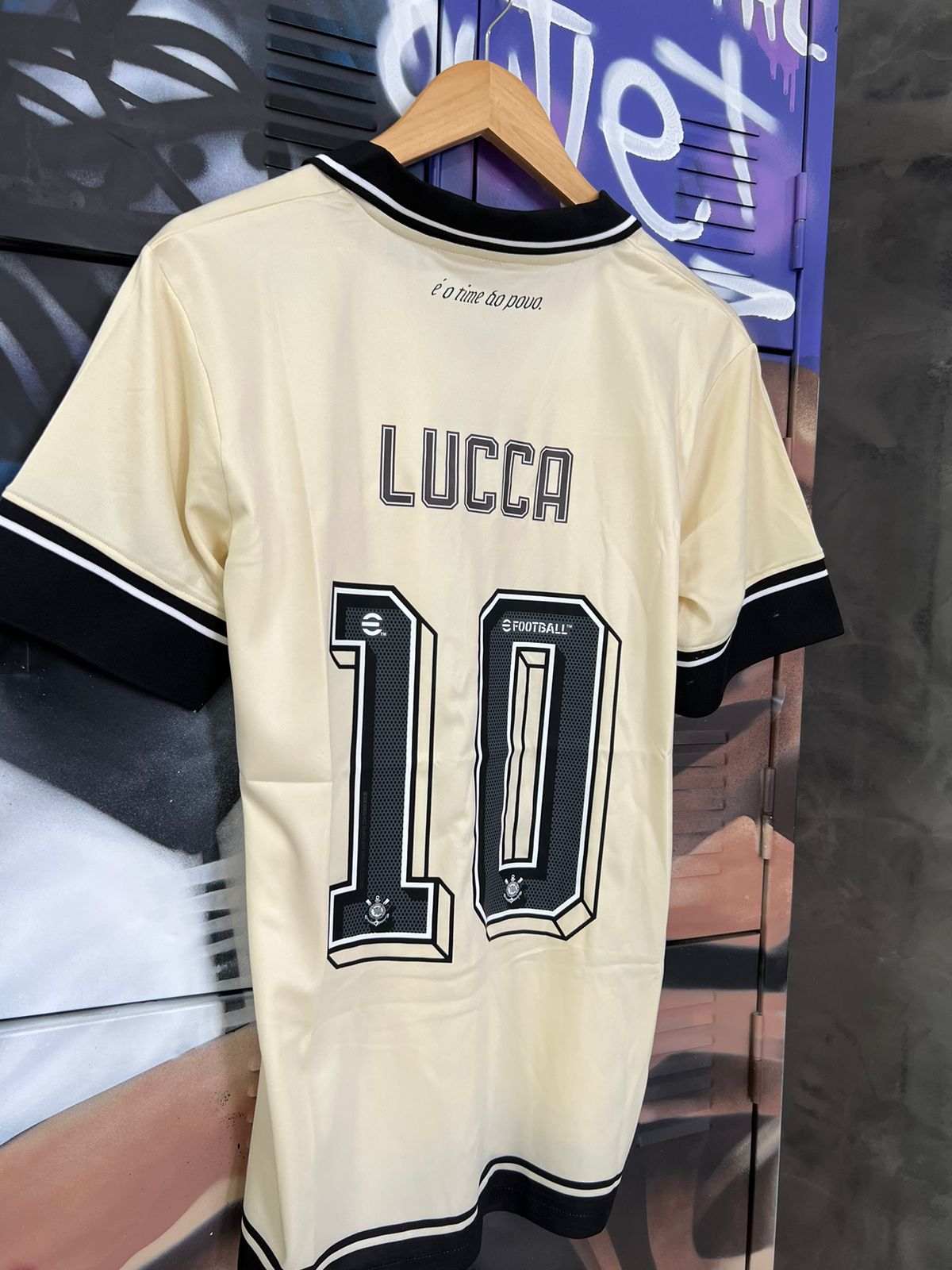 Camisa Corinthians Personalizada Nike Bege