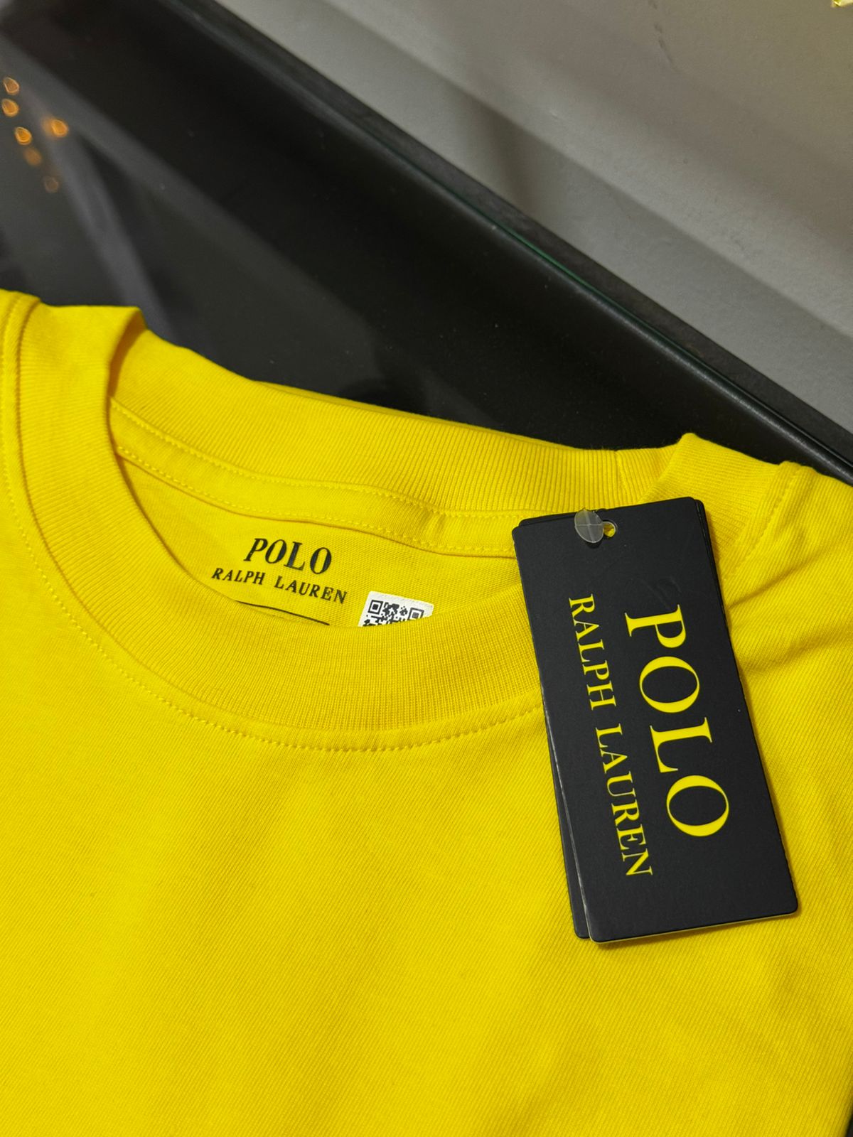 Camiseta Seda Pima Polo Amarelo