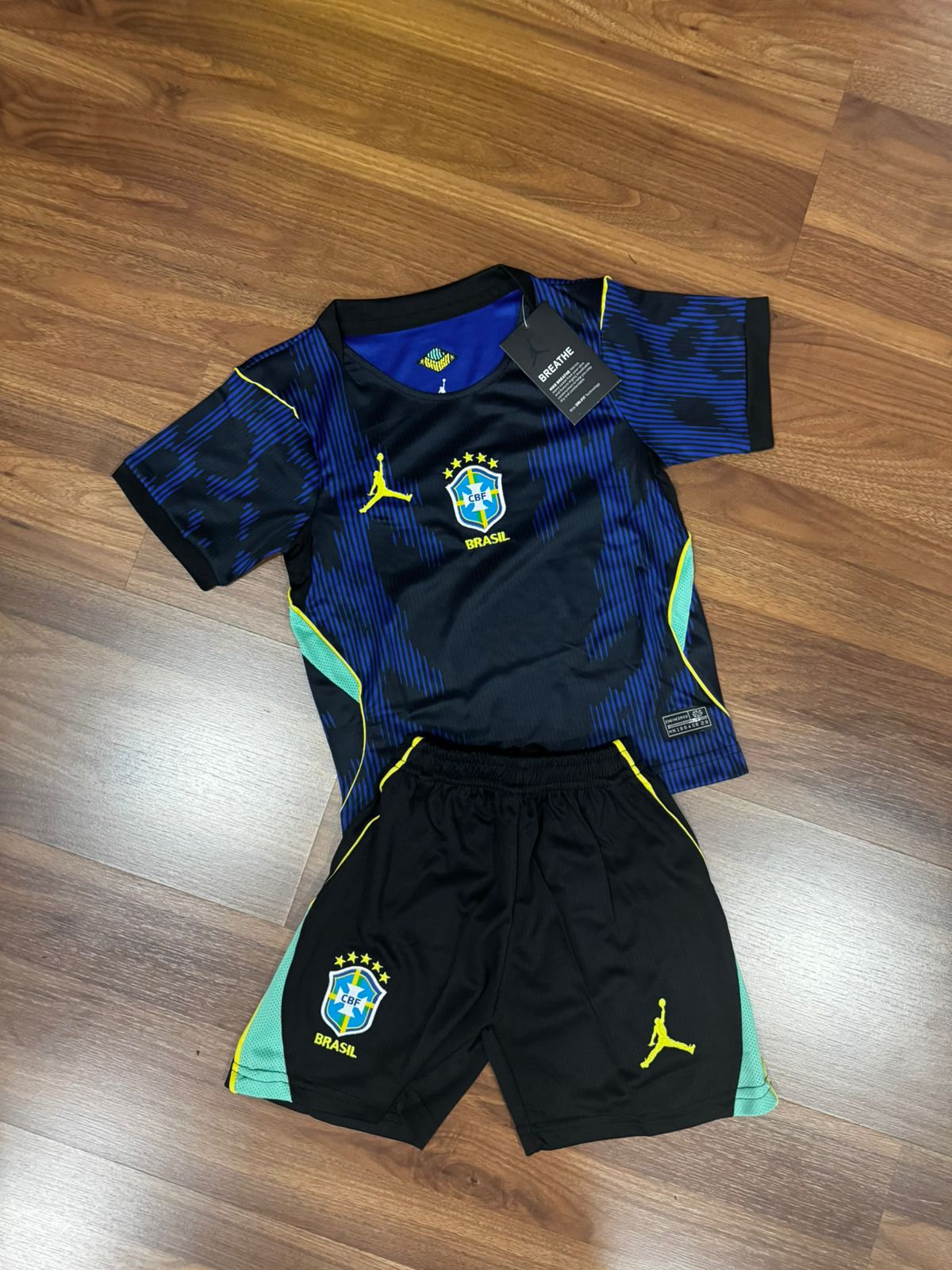 Conjunto Infantil Brasil II 2026/27 Jordan Azul