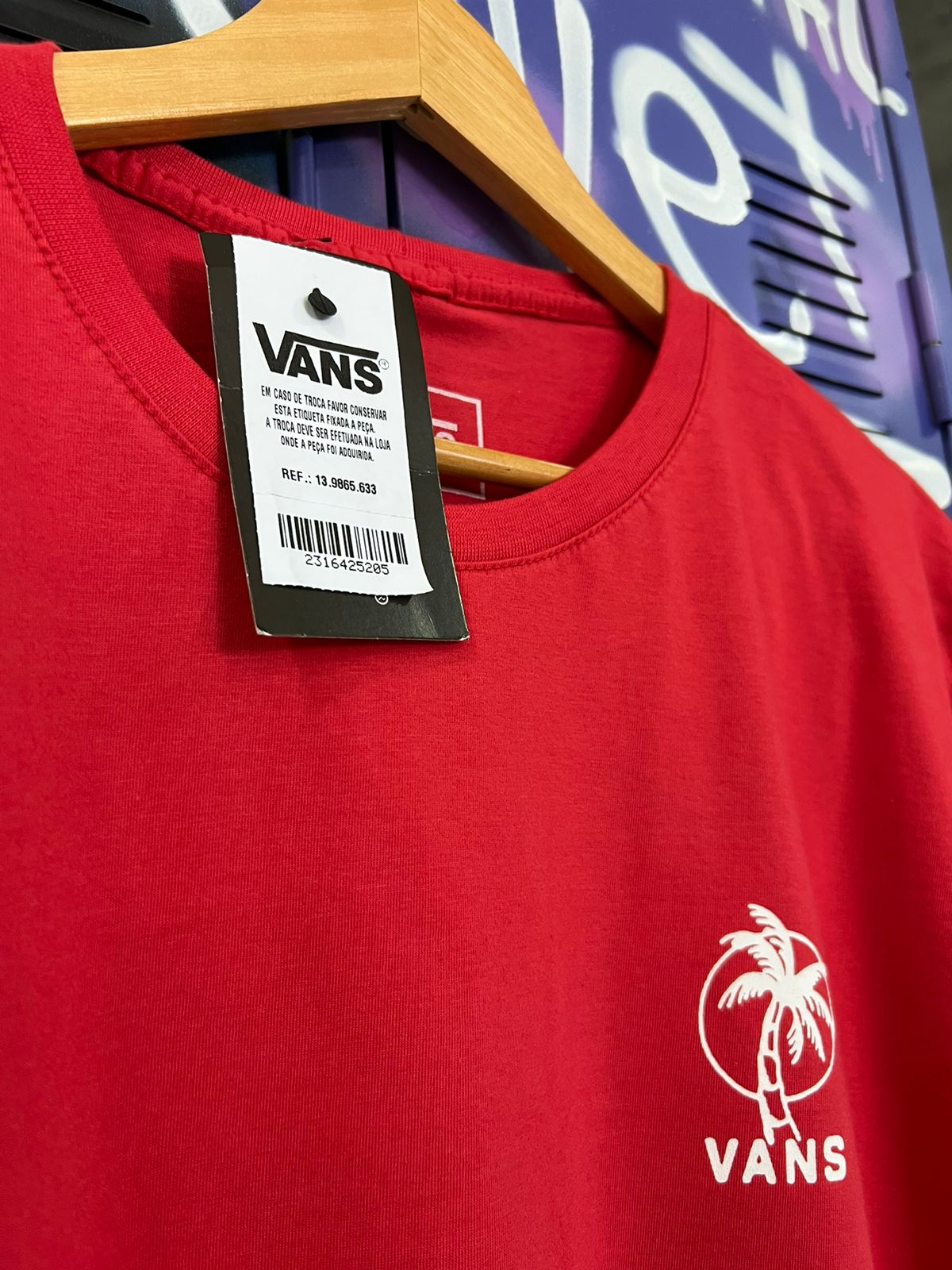 Camiseta Vans Vermelha
