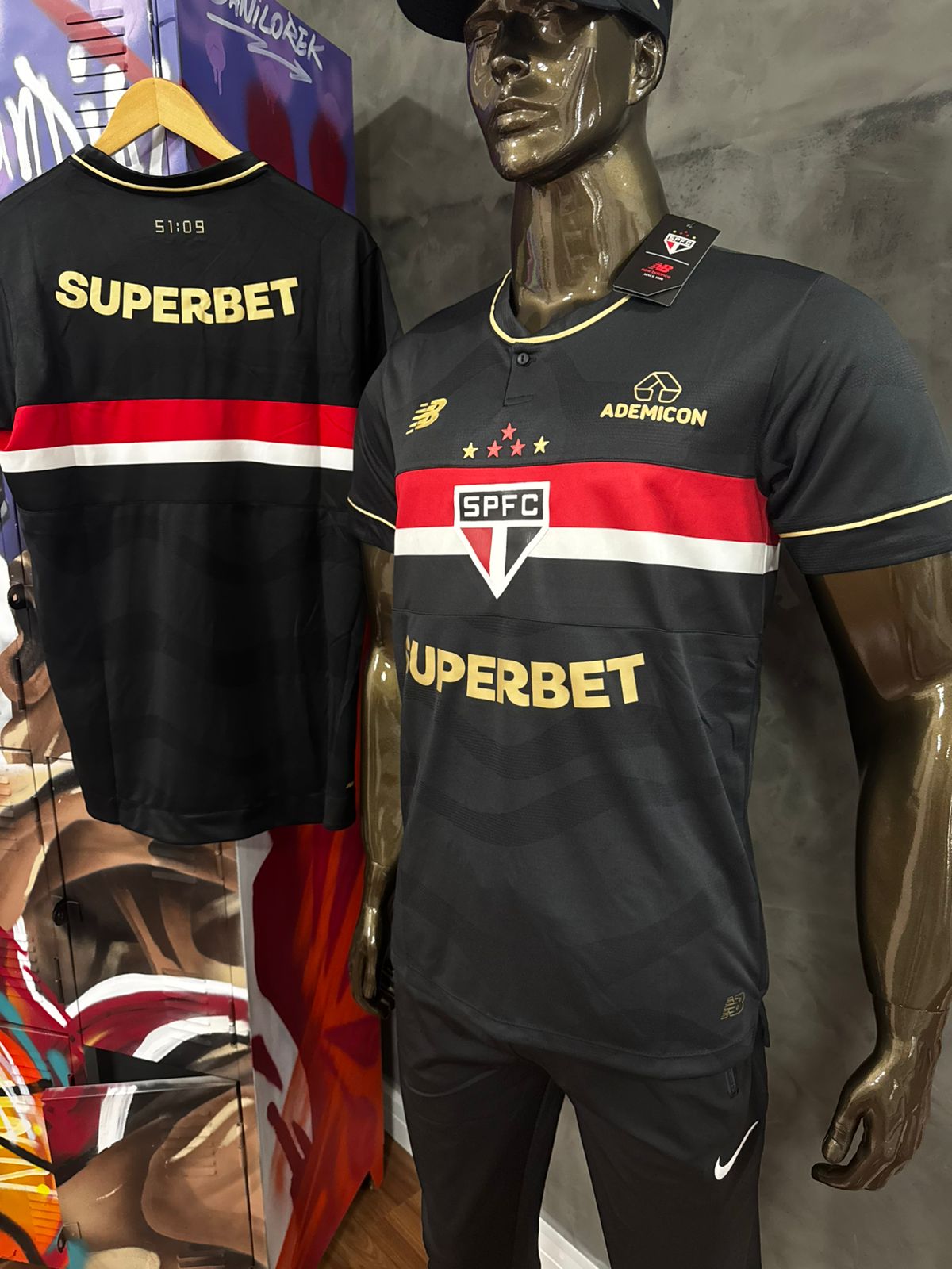 São Paulo III 25/26 New Balance Preto