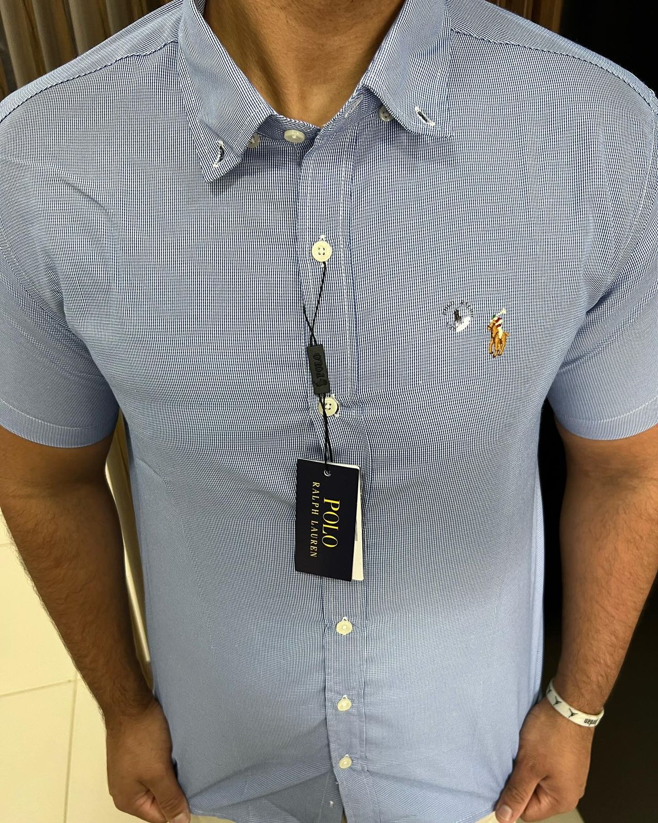 Camisa Social Ralph Lauren Azul