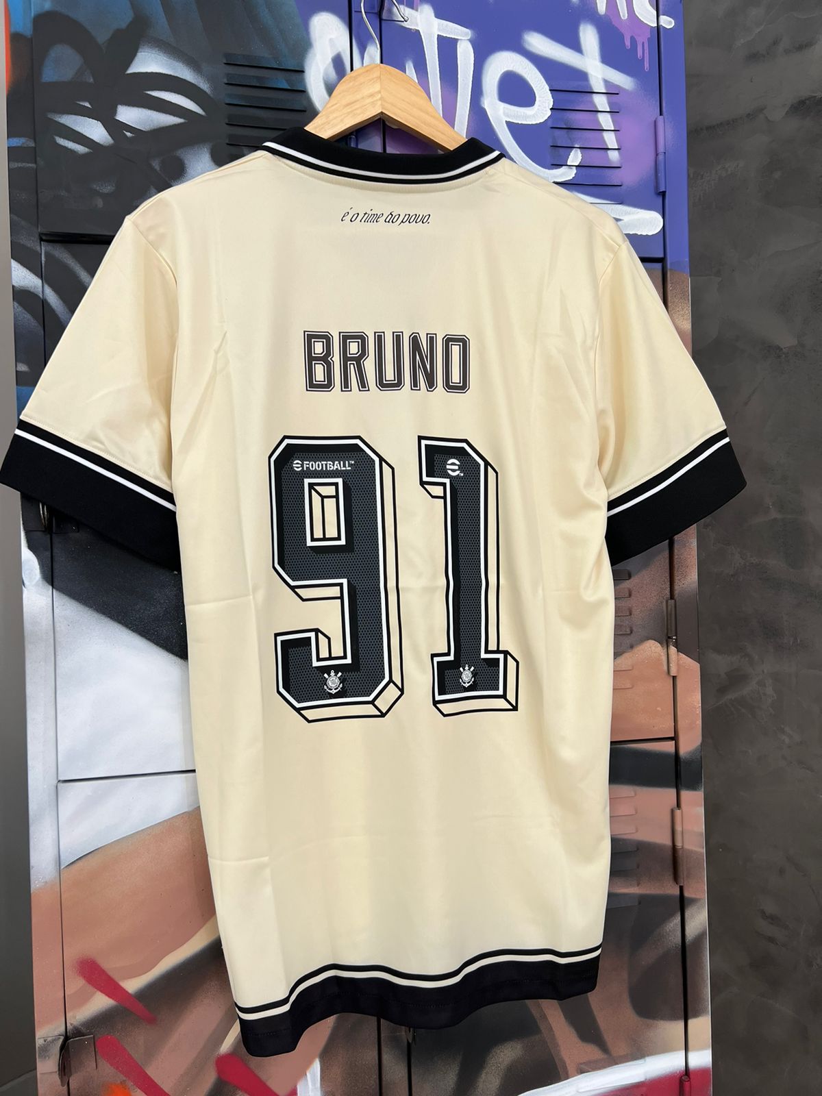 Camisa Corinthians Personalizada Nike Bege