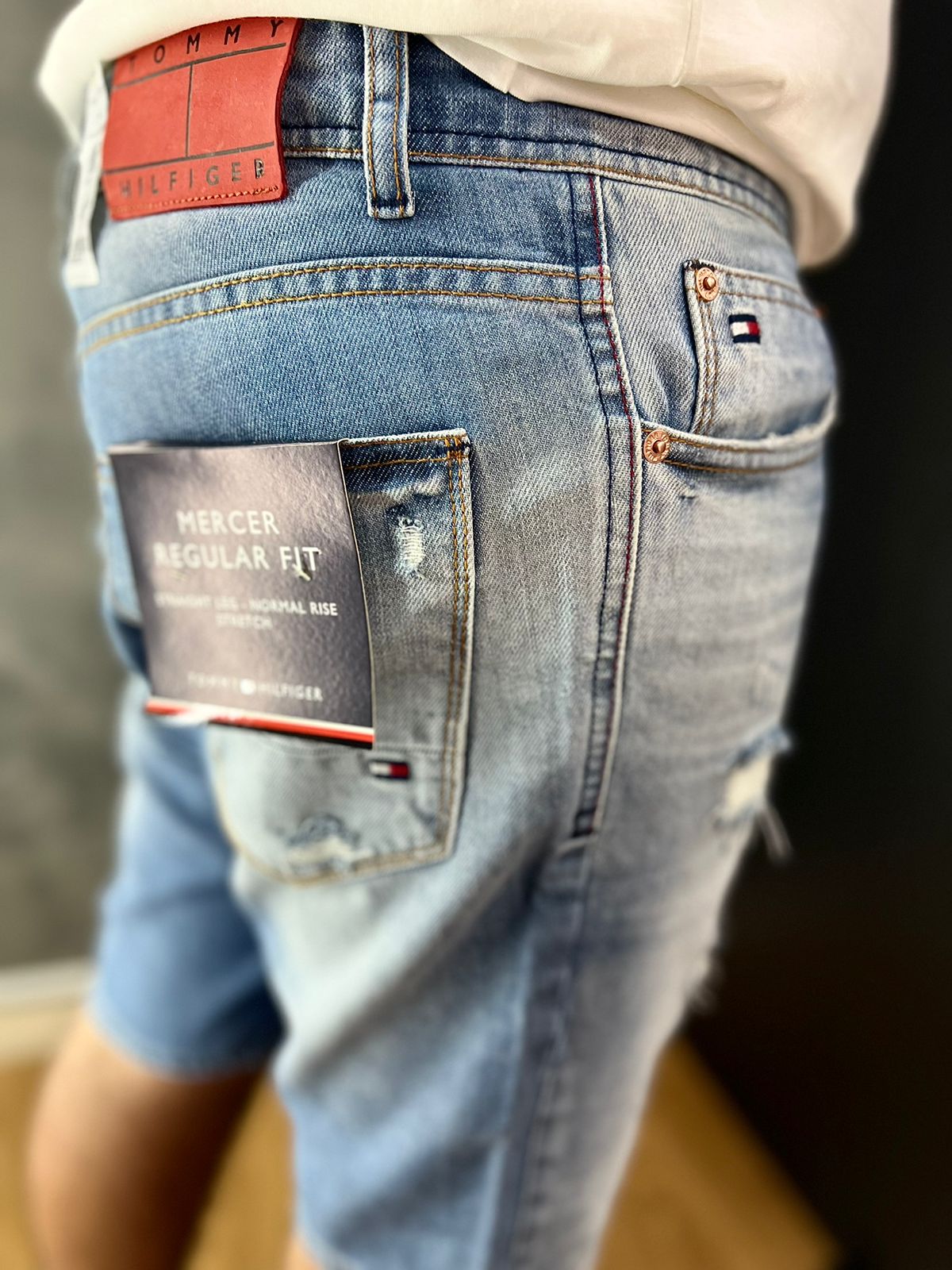 Bermuda Jeans Tommy Azul