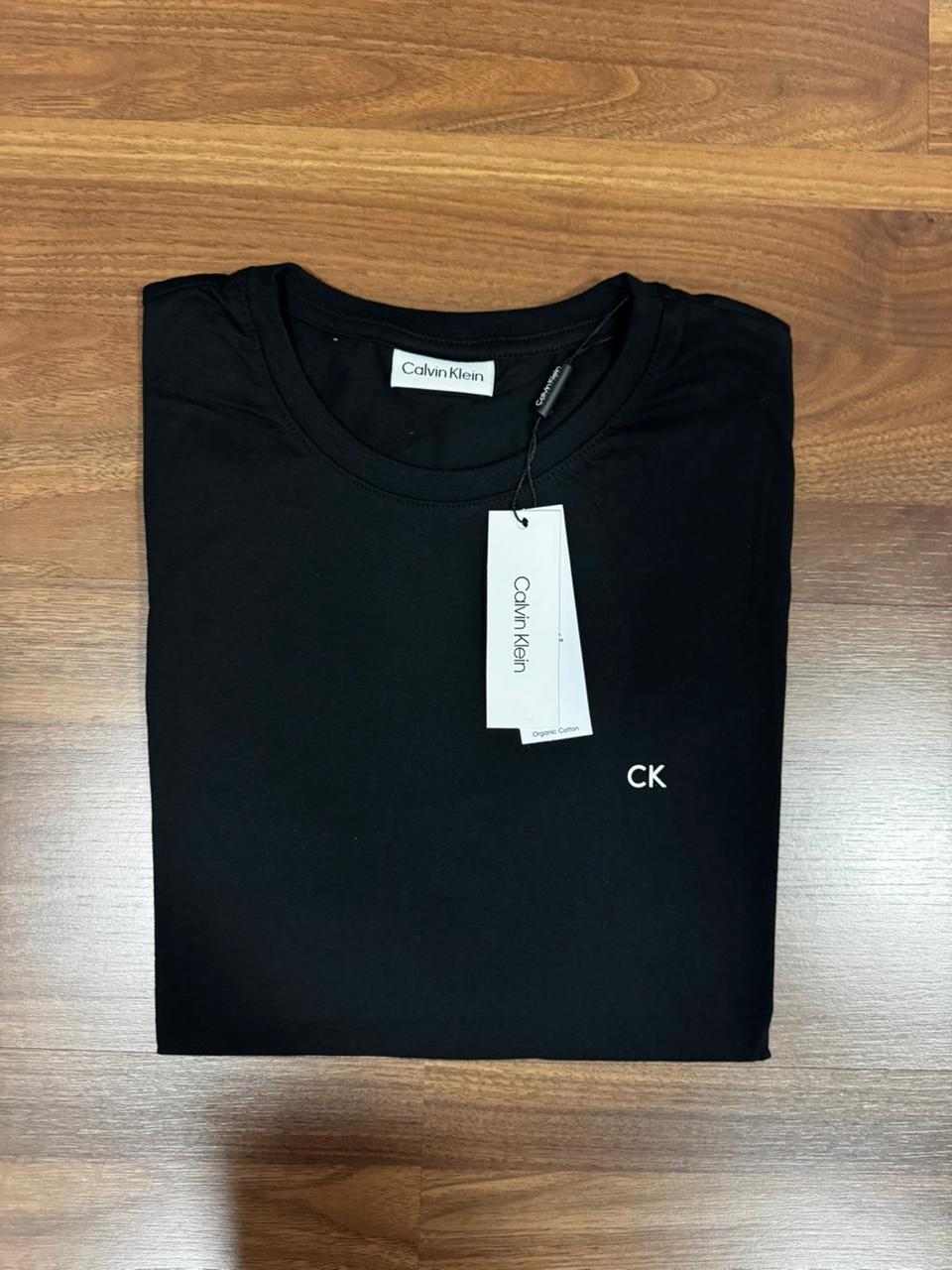 Camiseta Seda Pima Calvin Klein Preto