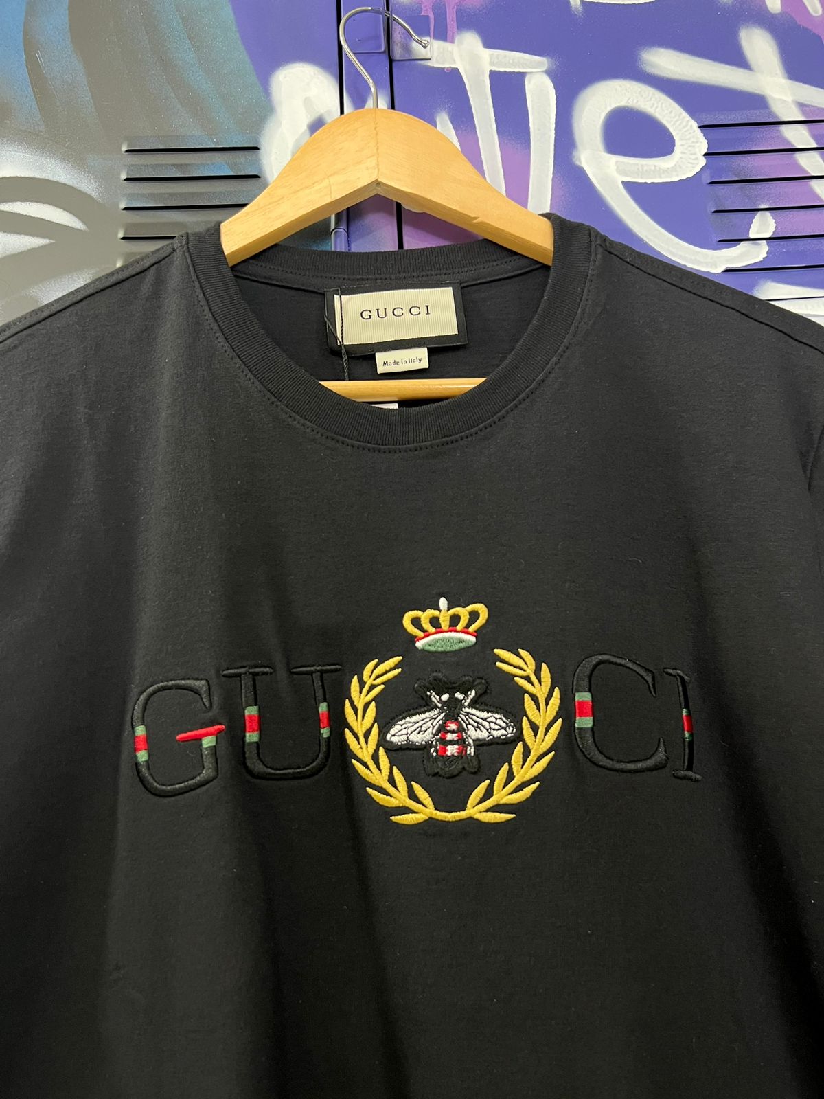 Camiseta Linha Griff Gucci Preto