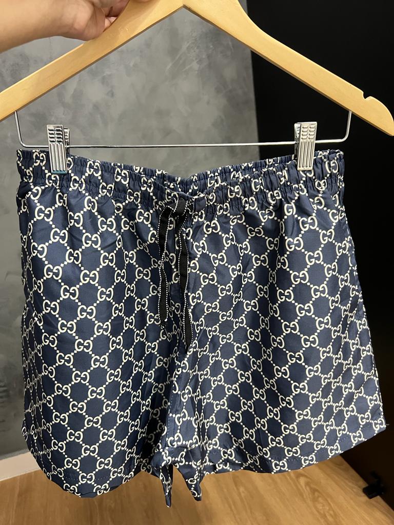 Shorts Praia Gucci Azul