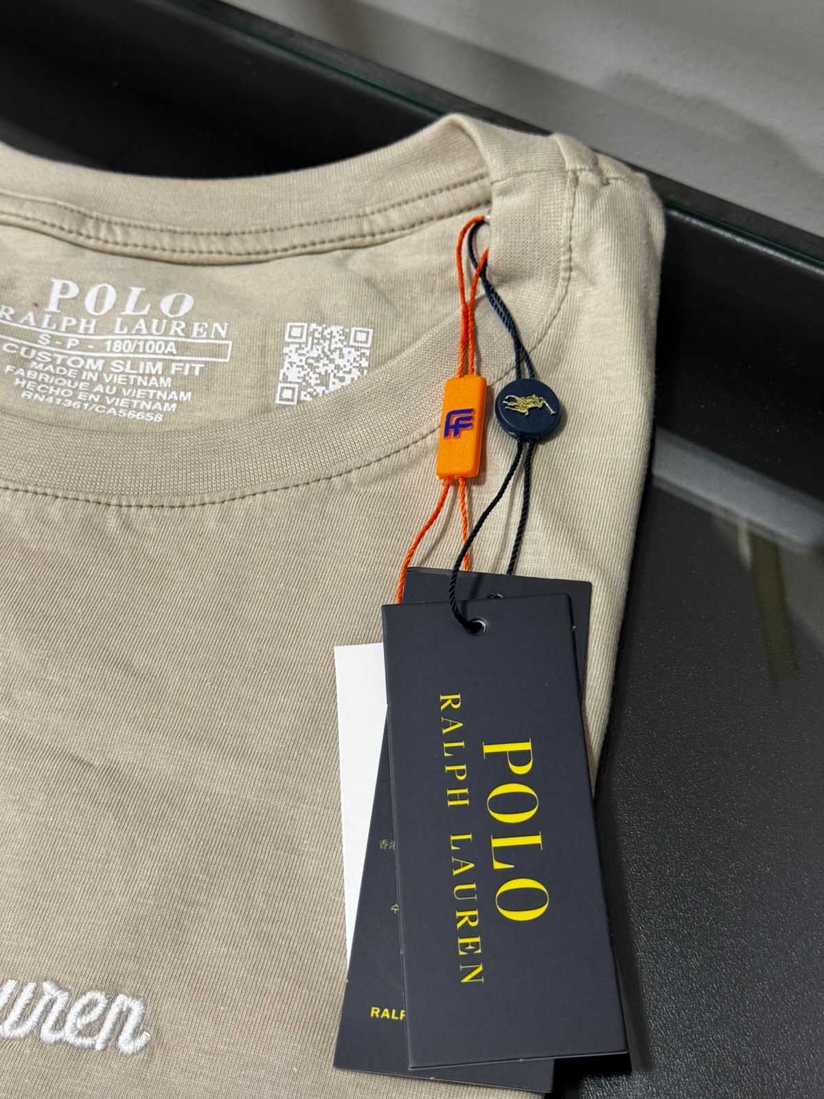 Camiseta Seda Pima Polo Bege