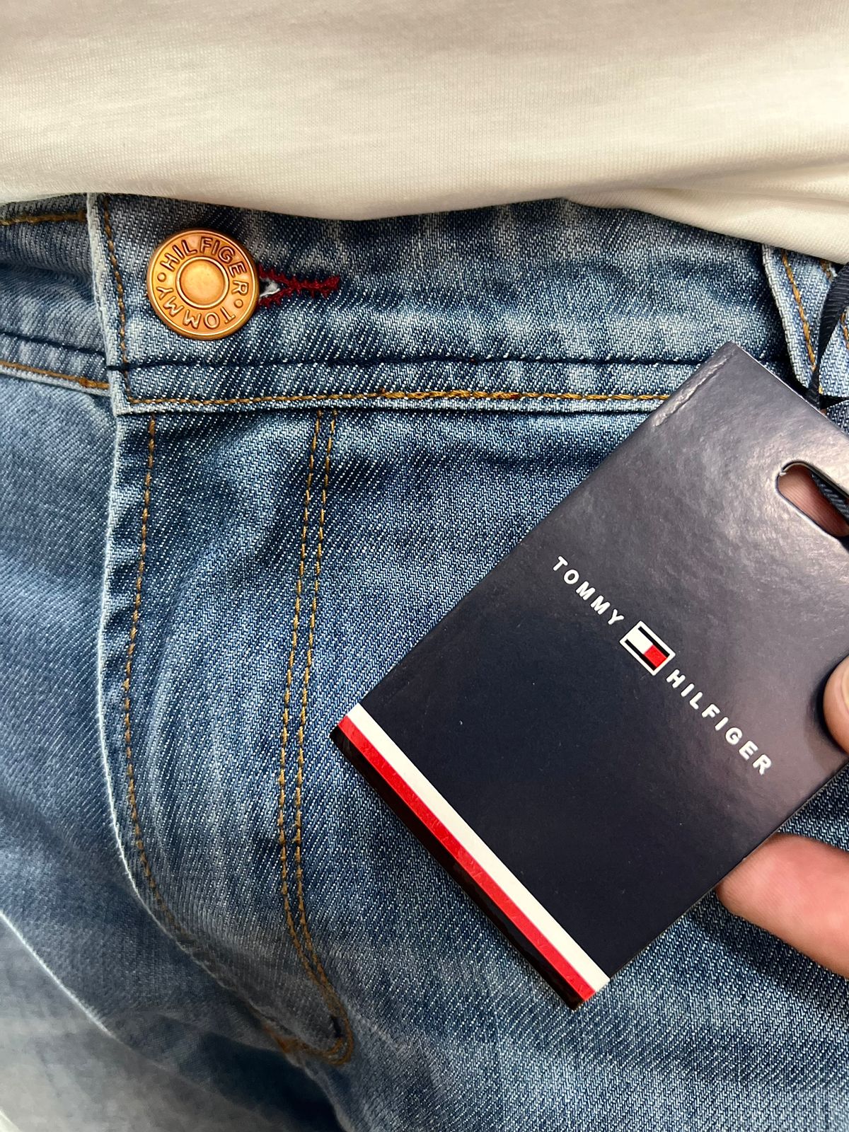 Bermuda Jeans Tommy Azul