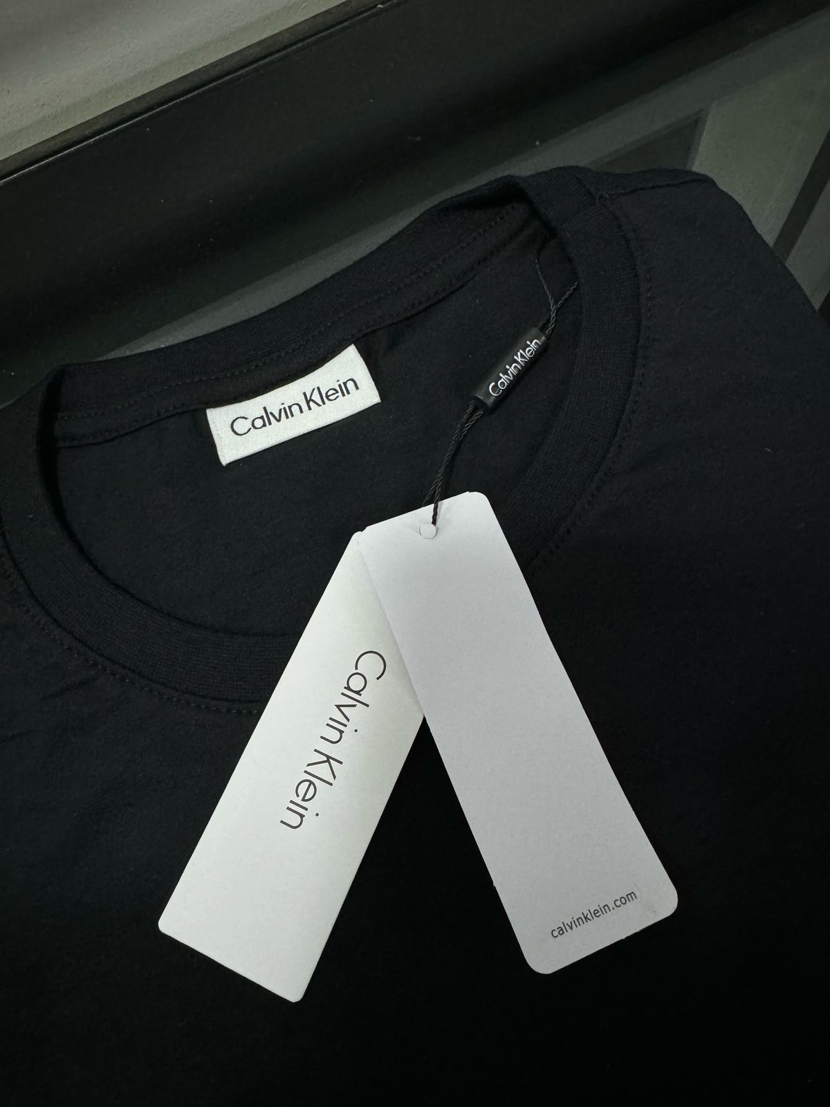 Camiseta Seda Pima Calvin Klein Preto