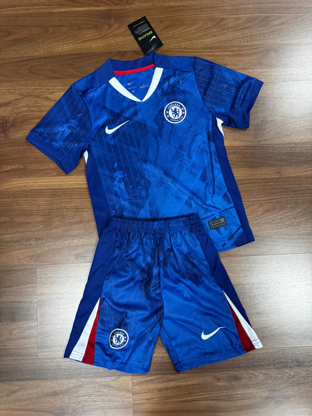 Conjunto Infantil Chelsea I 25 Nike Azul