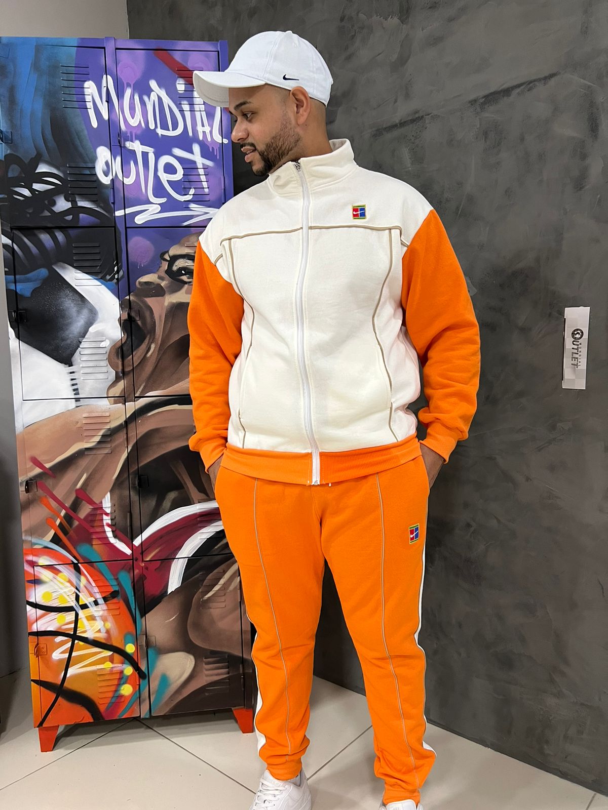 Conjunto Moletom Nike Branco