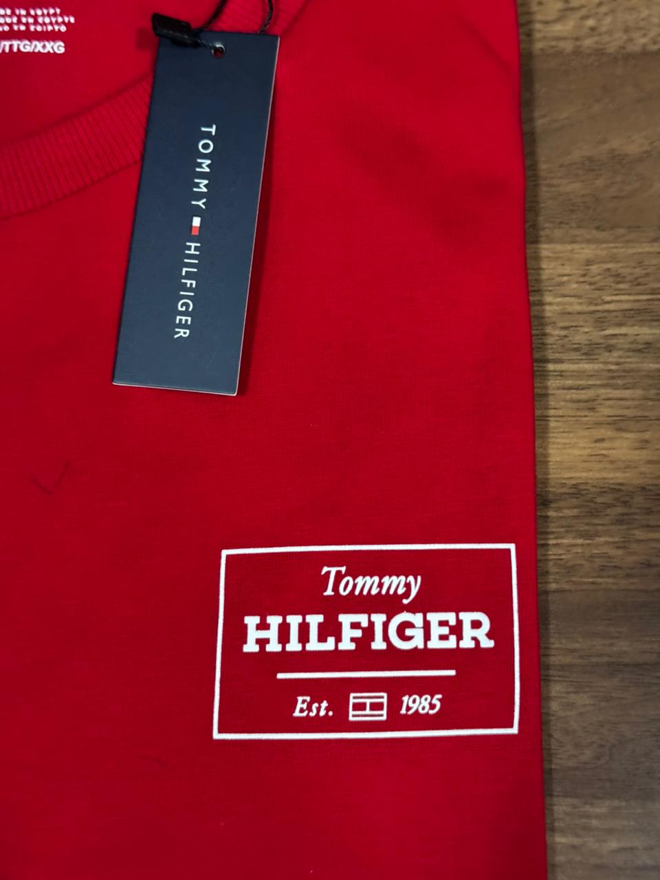 Camiseta Seda Pima Tommy Vermelho
