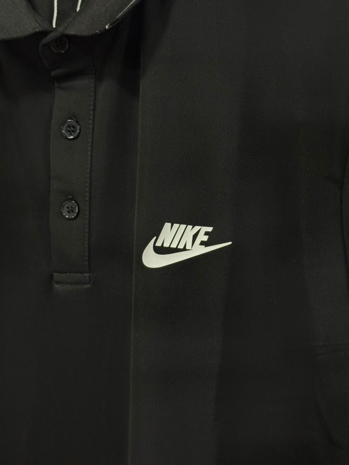 Camisa Gola polo poliamida Nike Preto