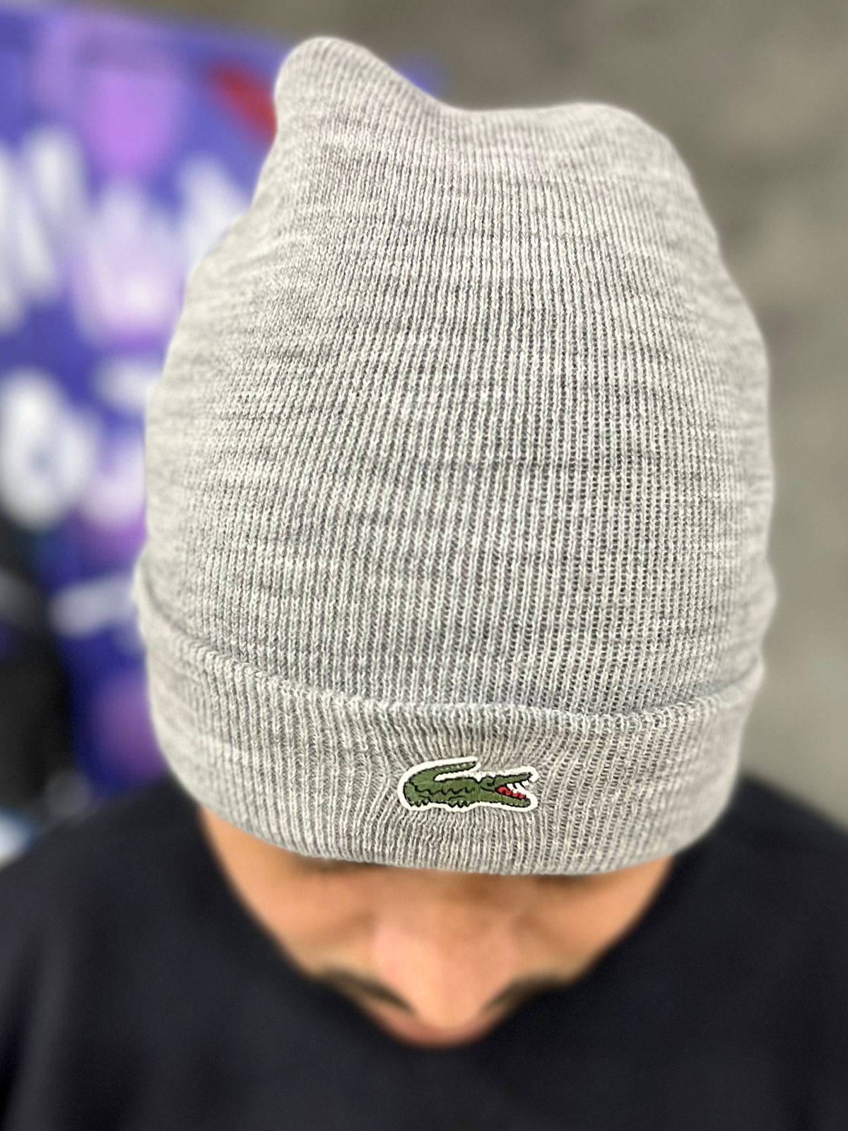 Touca Lacoste Cinza