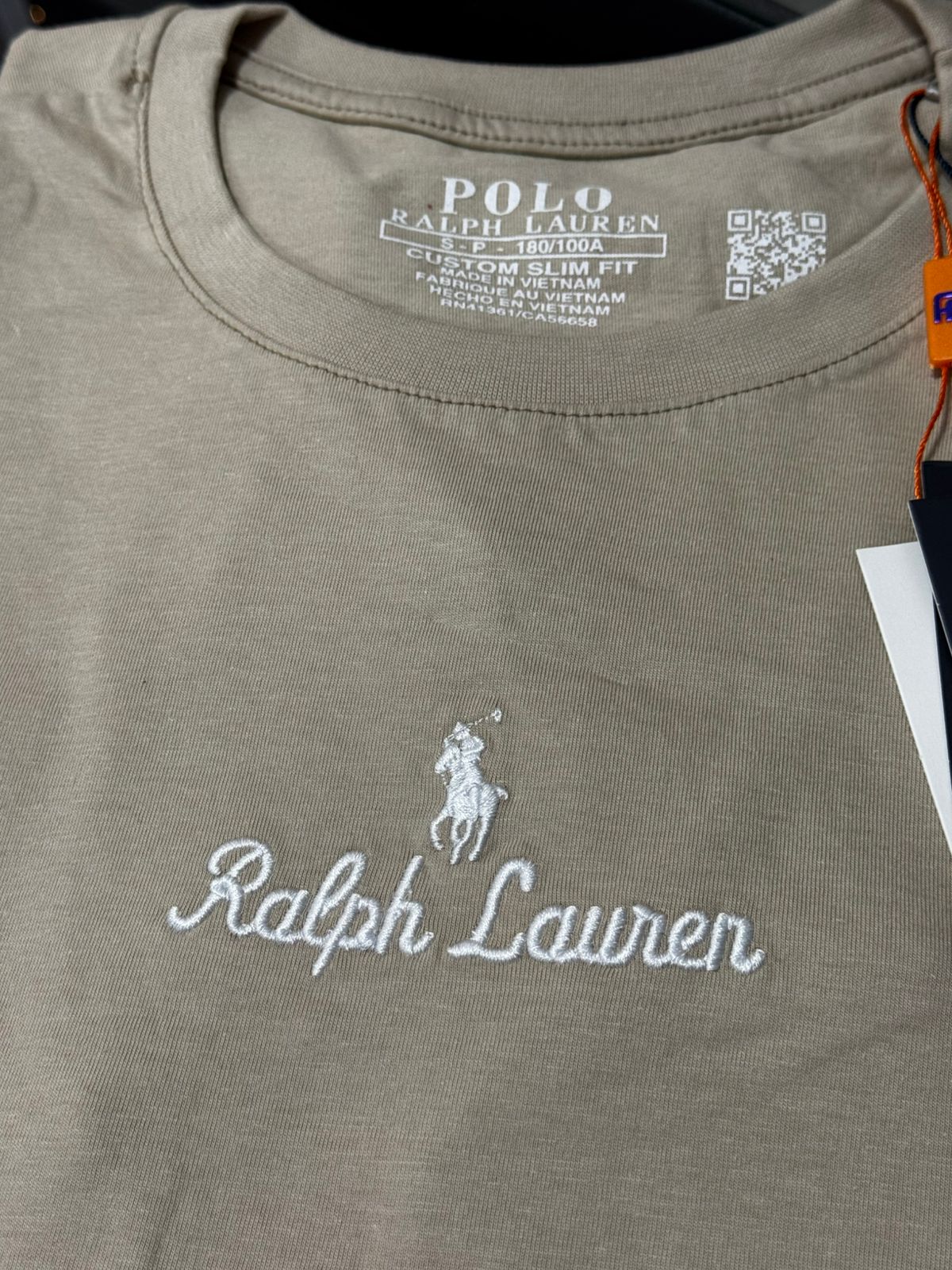 Camiseta Seda Pima Polo Bege