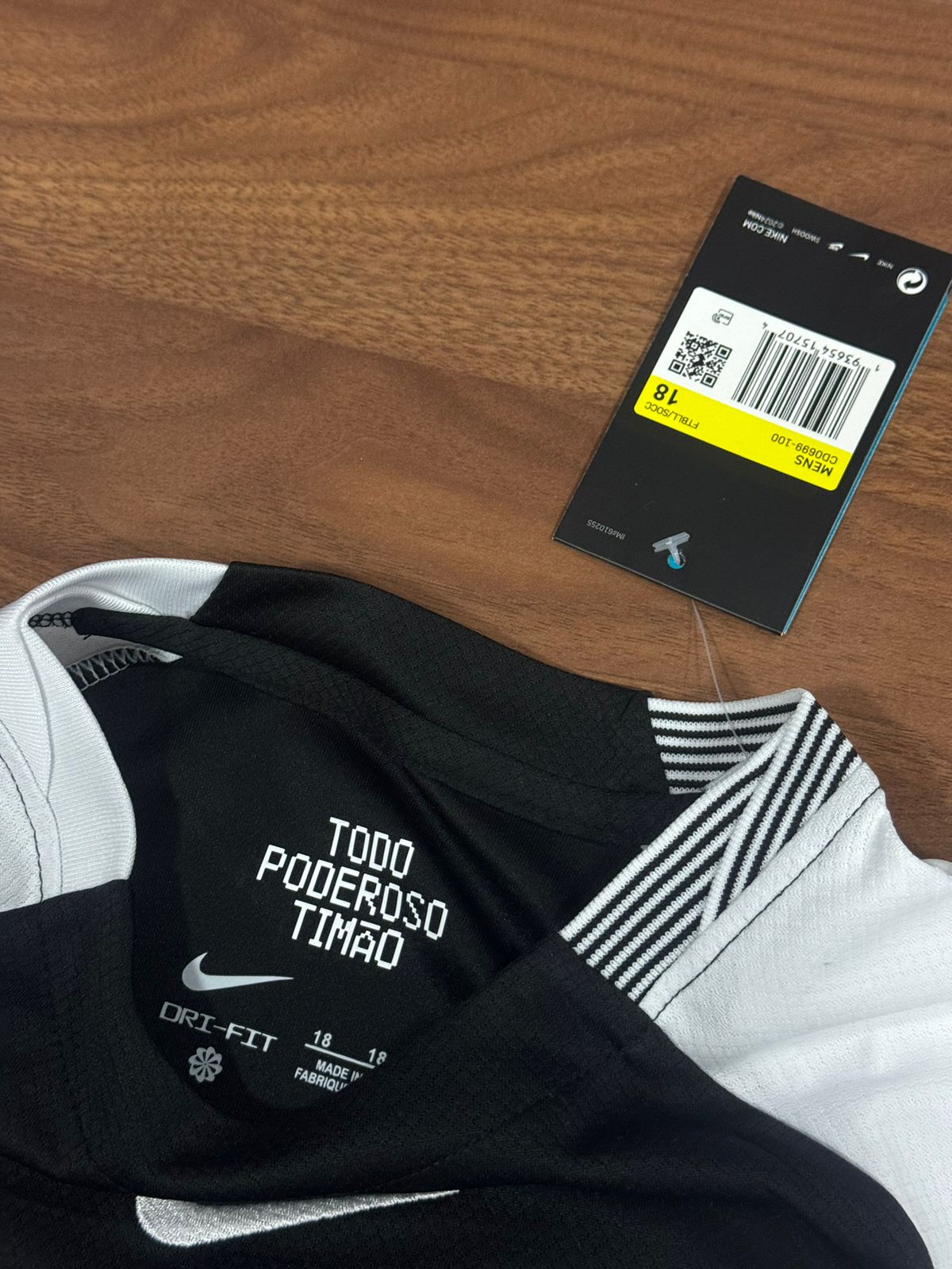 Conjunto Infantil Corinthians II 2025/26 Nike Preto