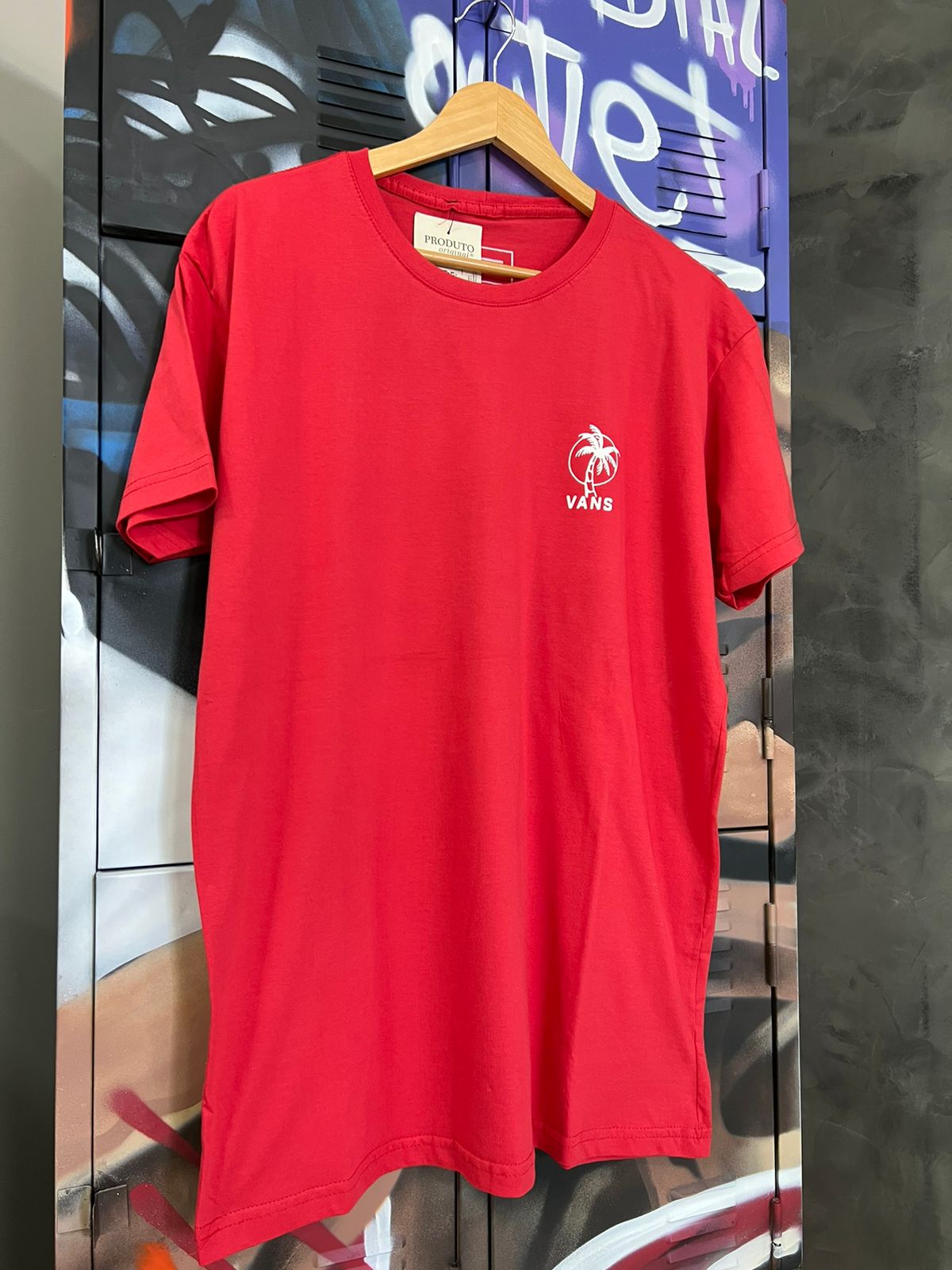 Camiseta Vans Vermelha