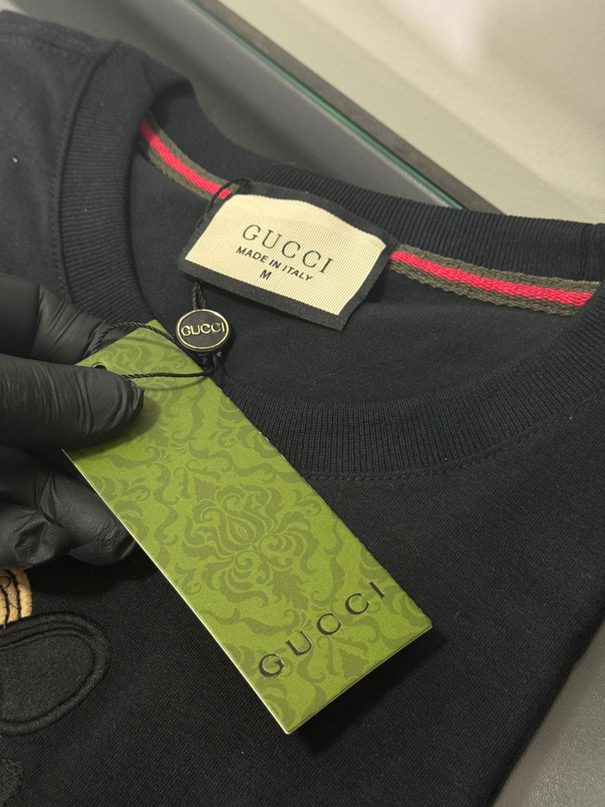 Camiseta Linha Griff Gucci Preto