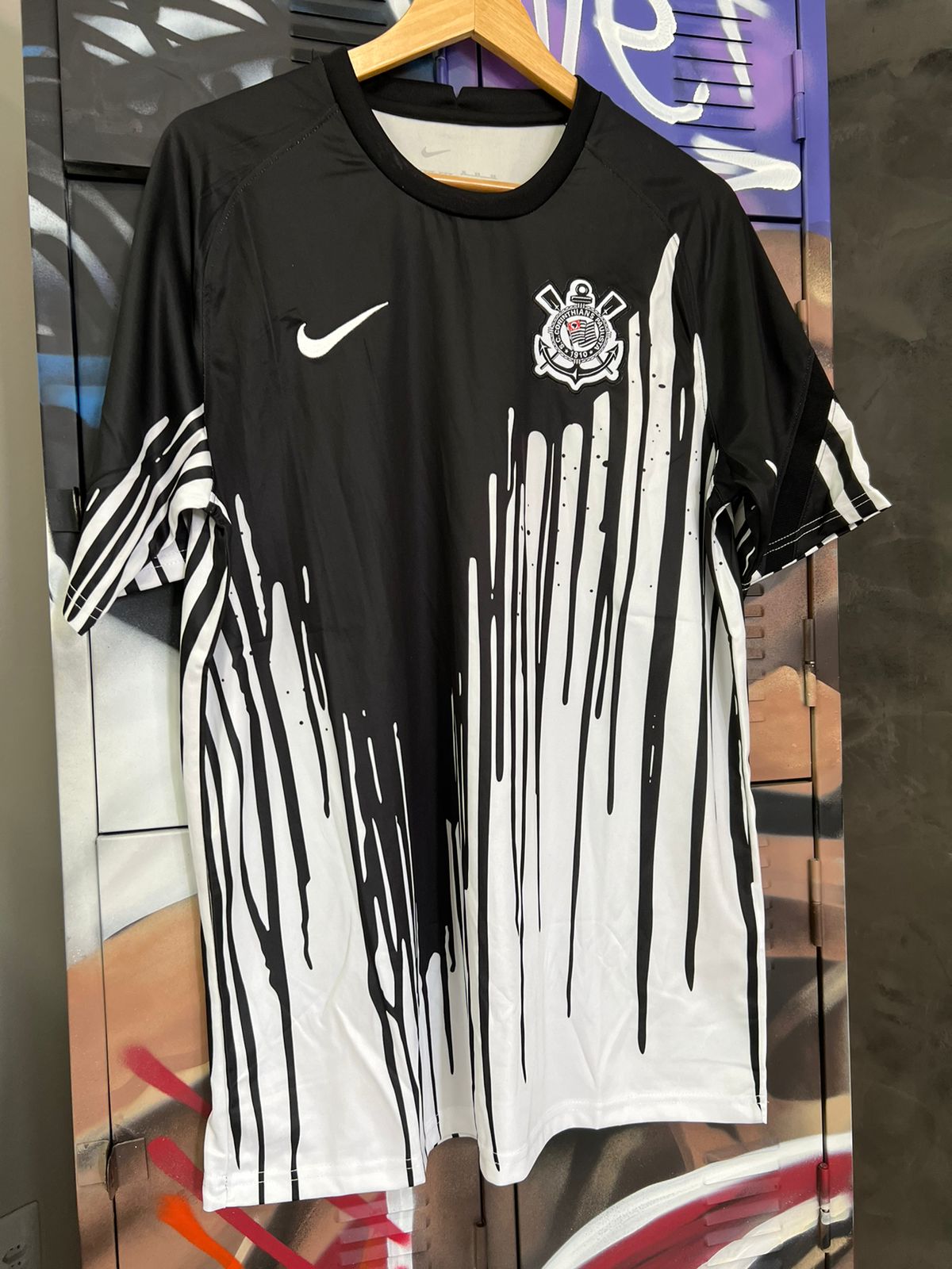 Camisa Corinthians Pré-treino Nike Preto