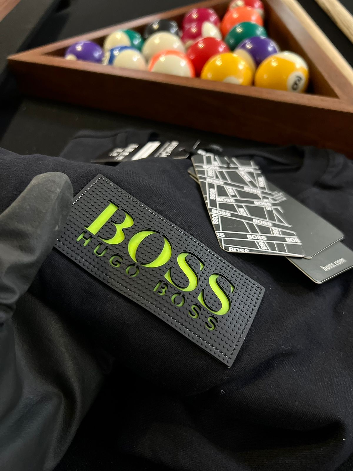 Camiseta Linha Griff Hugo Boss Preto