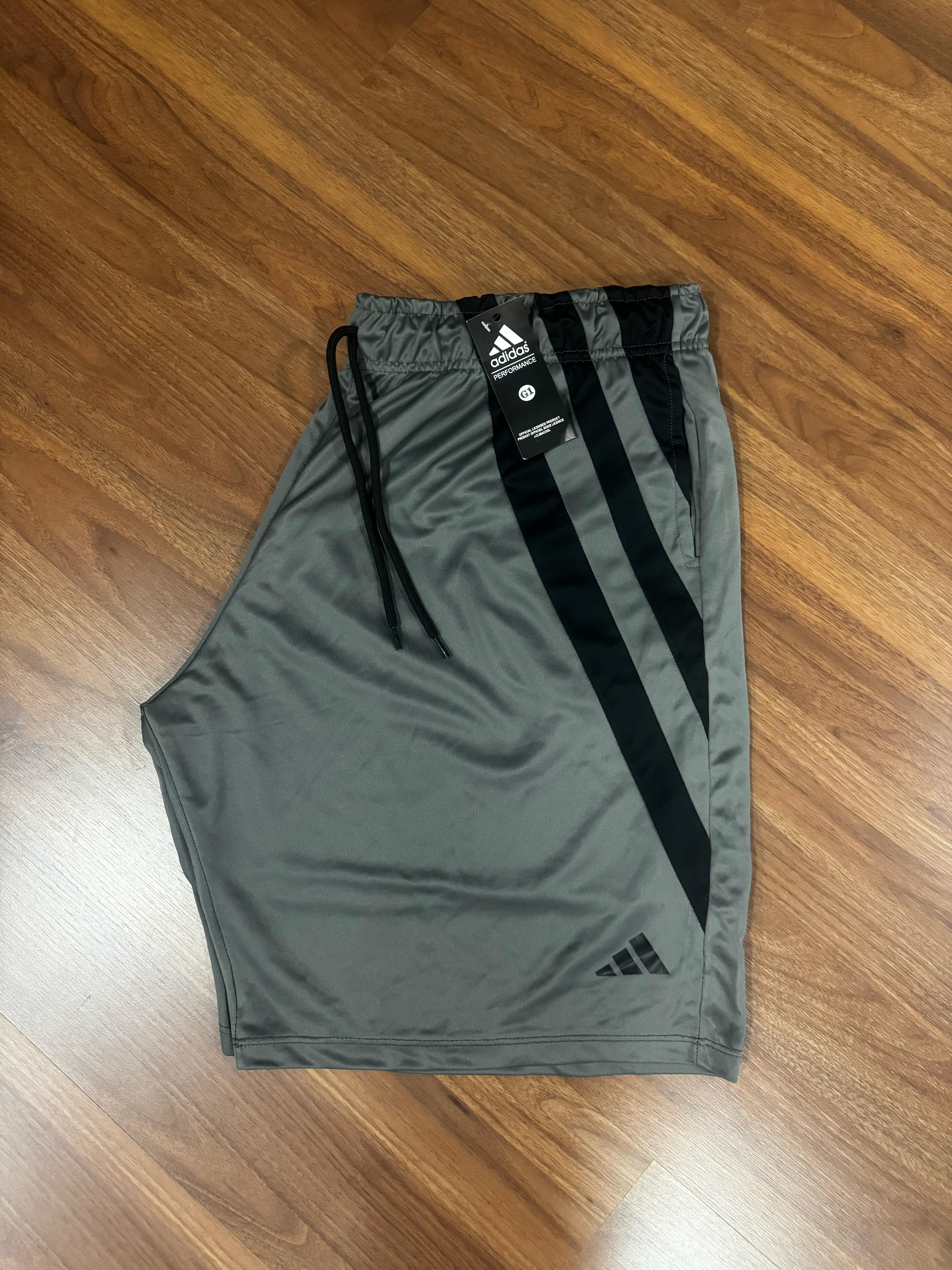 Bermuda Drifit Plus Size Adidas Cinza