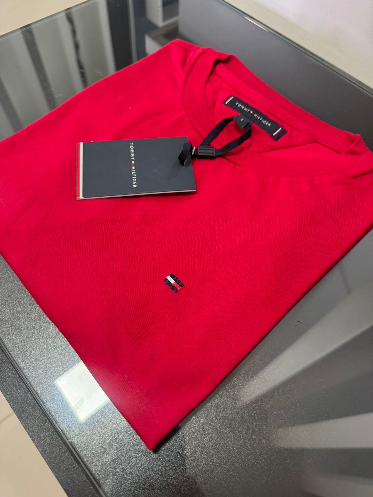 Camiseta Seda Pima Tommy Vermelha