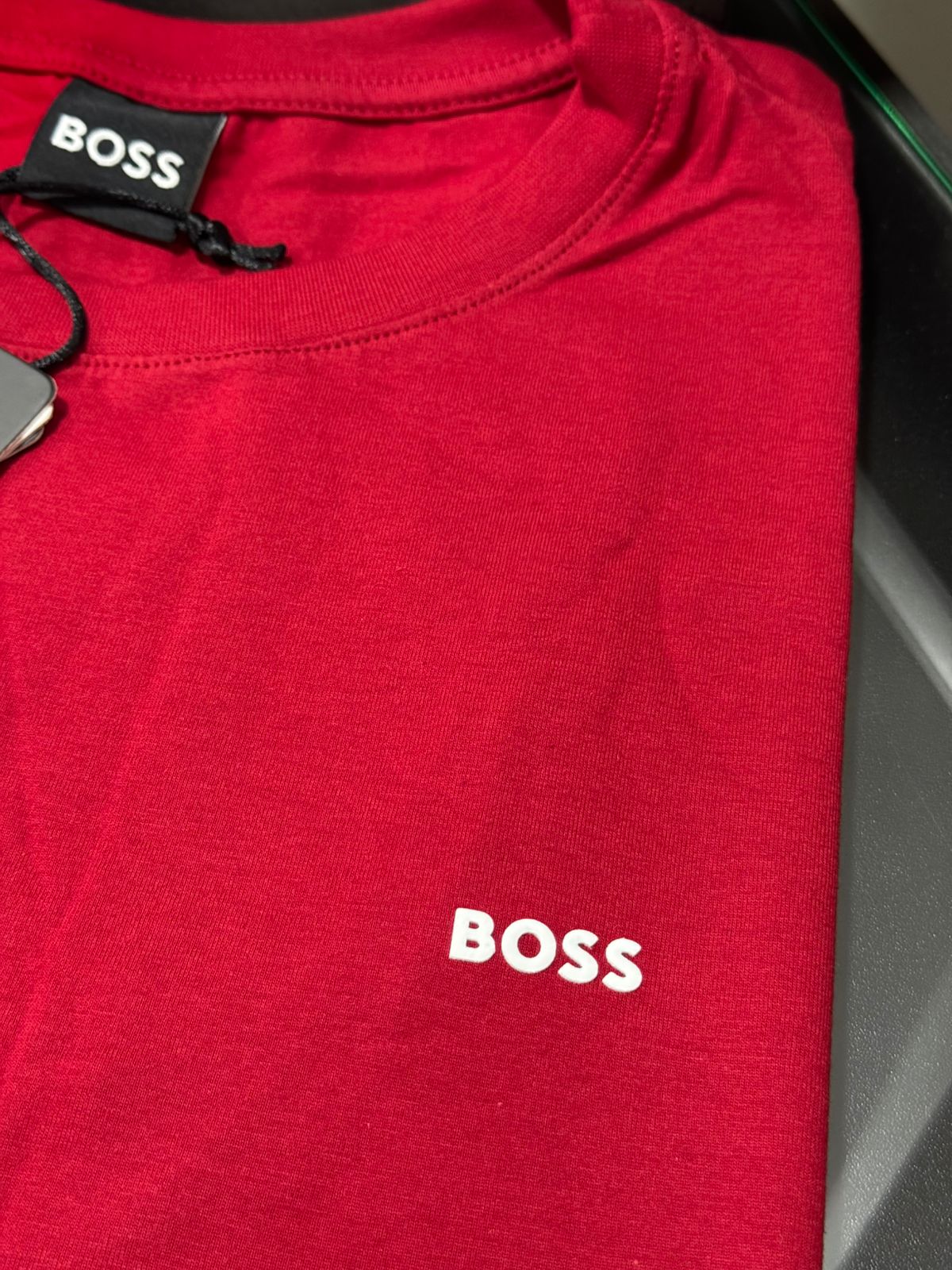 Camiseta Seda Pima Hugo Boss Vermelha