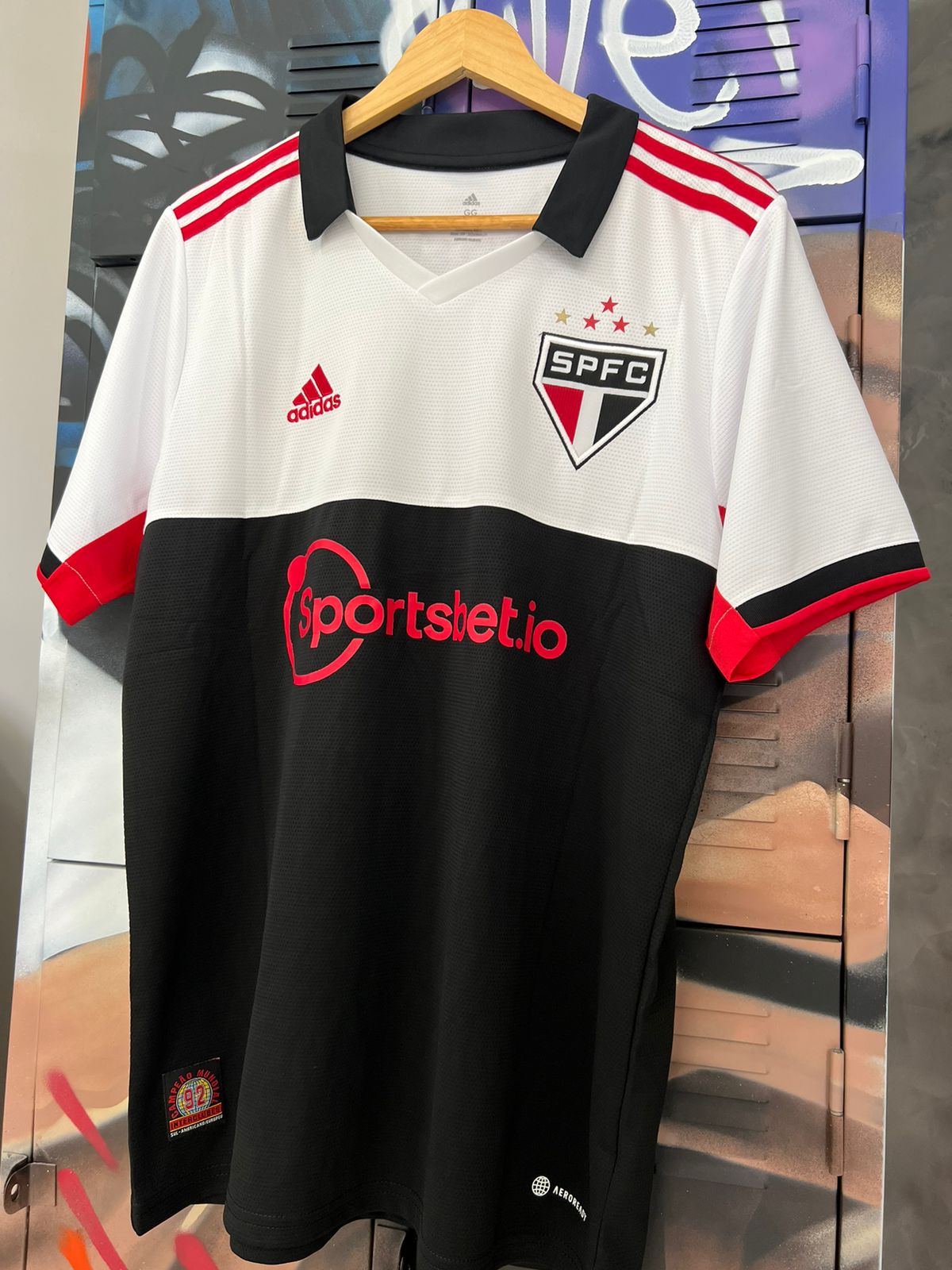 Camisa São Paulo III 2023 C/ Personalização Adidas Branco