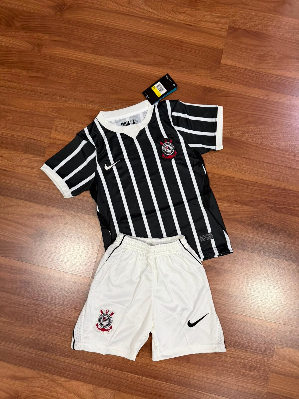 Conjunto Infantil Corinthians II 26/27 Nike Preto