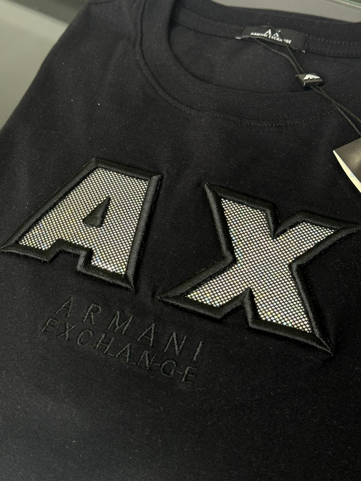 Camiseta Linha Importada Armani Preto