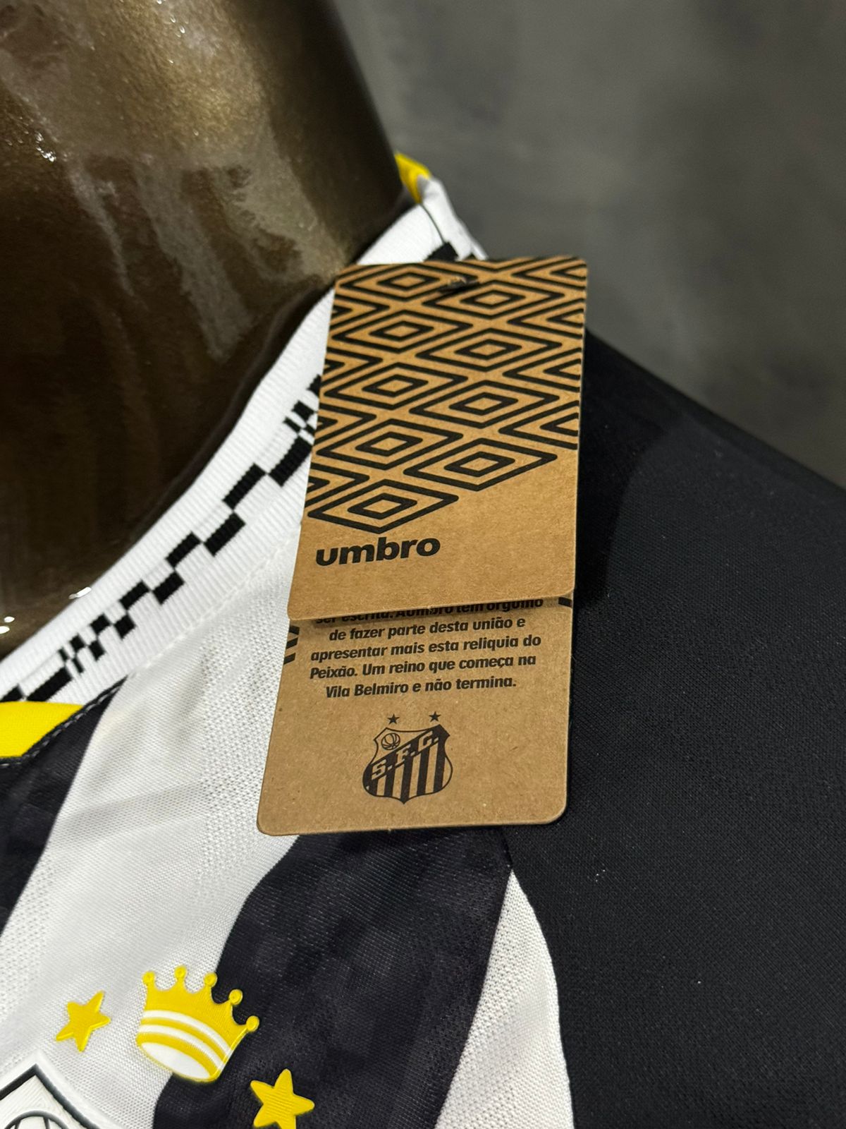 Modelo Jogador Santos II 2025/26 Umbro Preto