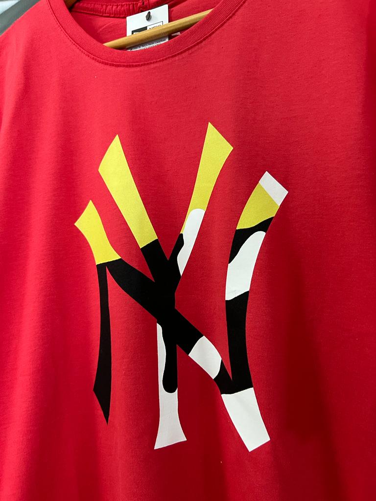 Camiseta Algodão New Era Vermelho