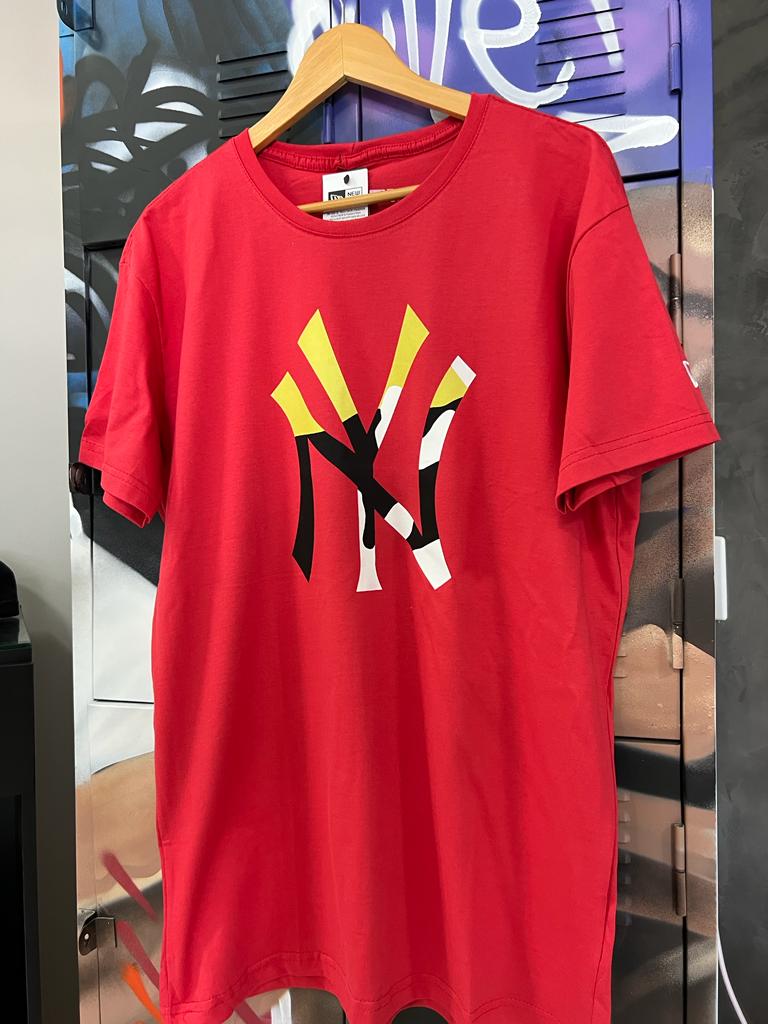 Camiseta Algodão New Era Vermelho