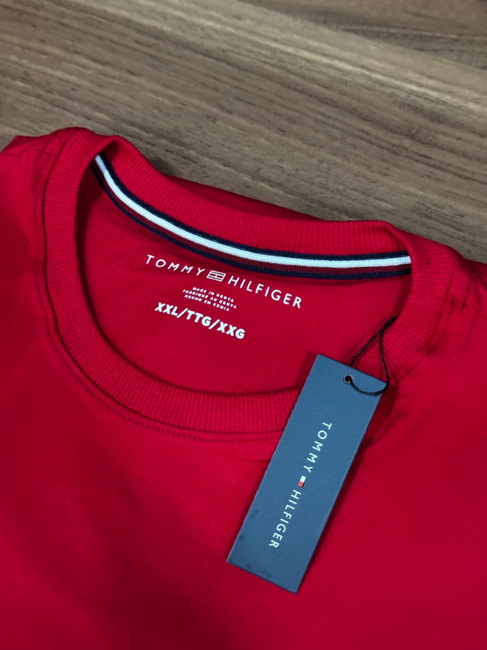 Camiseta Seda Pima Tommy Vermelho